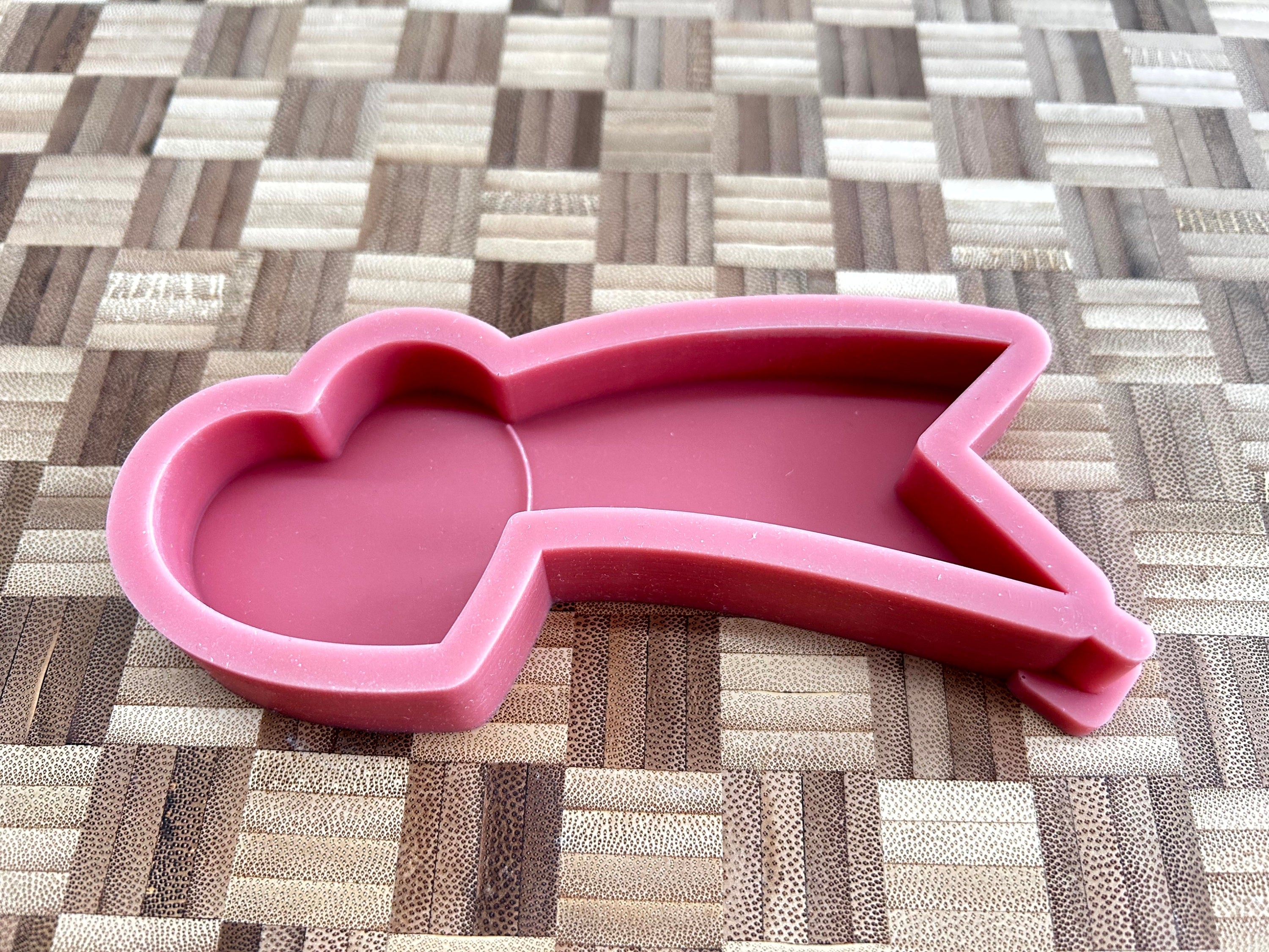 Silikon - Gießform - Herzschnuppe - Herz -