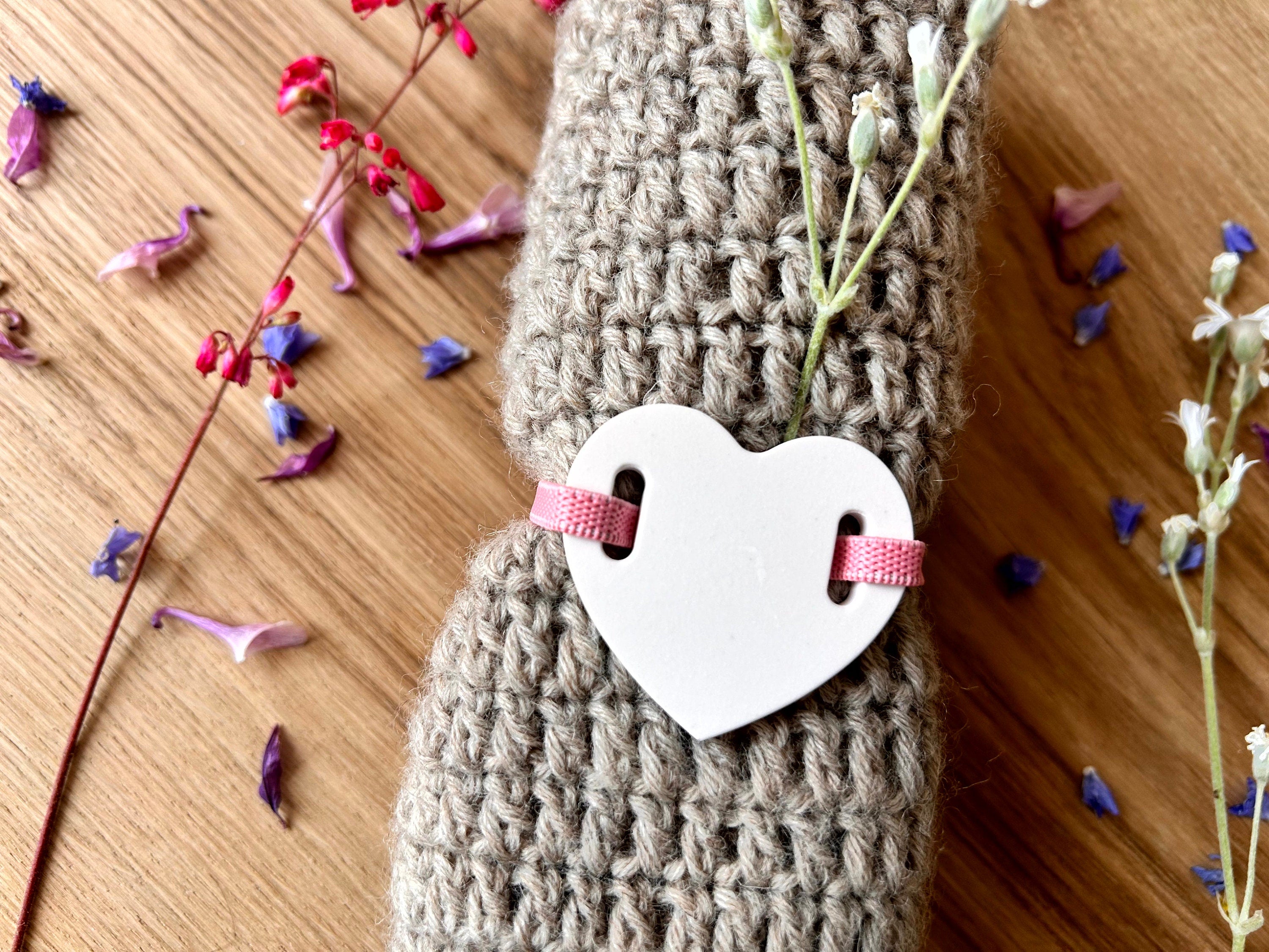 Silikon - Gießform - Geschenkanhänger Herzen - Anhänger - 3er Set -