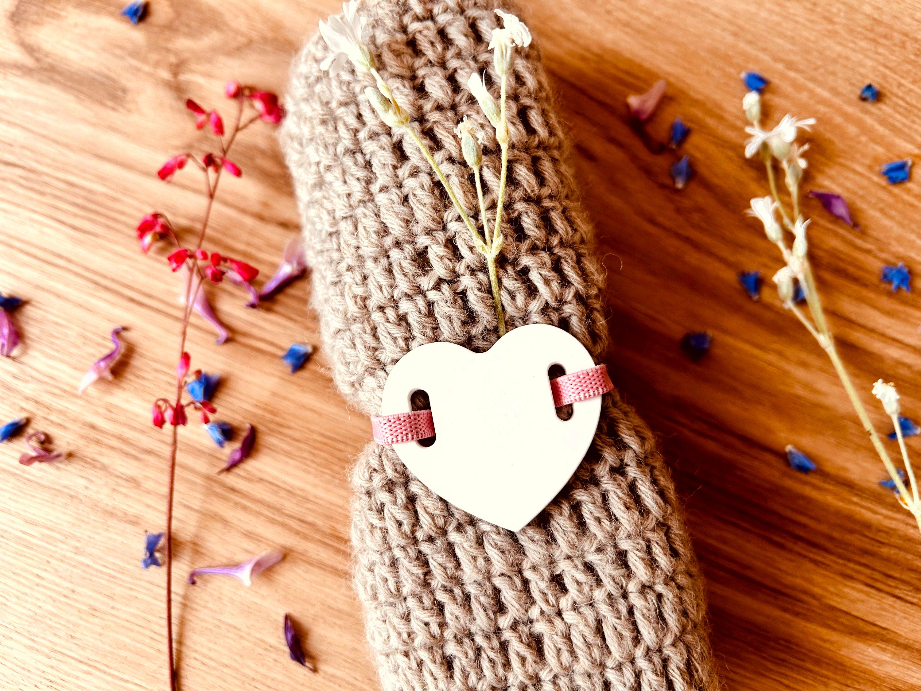 Silikon - Gießform - Geschenkanhänger Herzen - Anhänger - 3er Set -