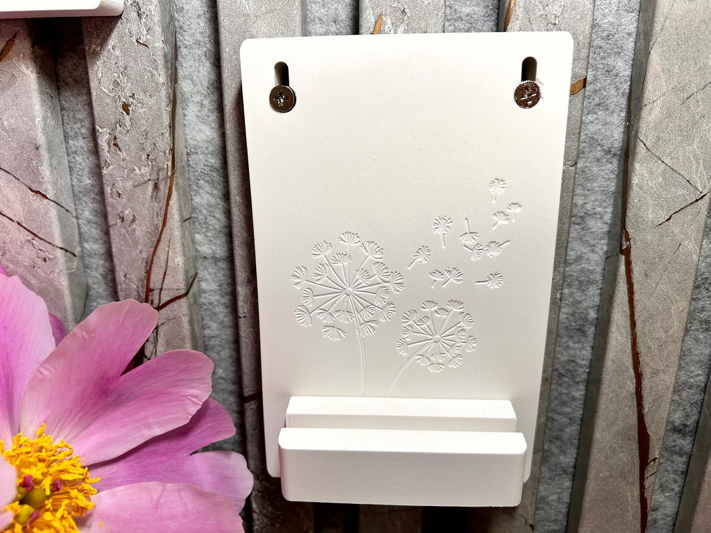 Silikon - Gießform - Wandhalterung mit Pusteblume - Einschieber -
