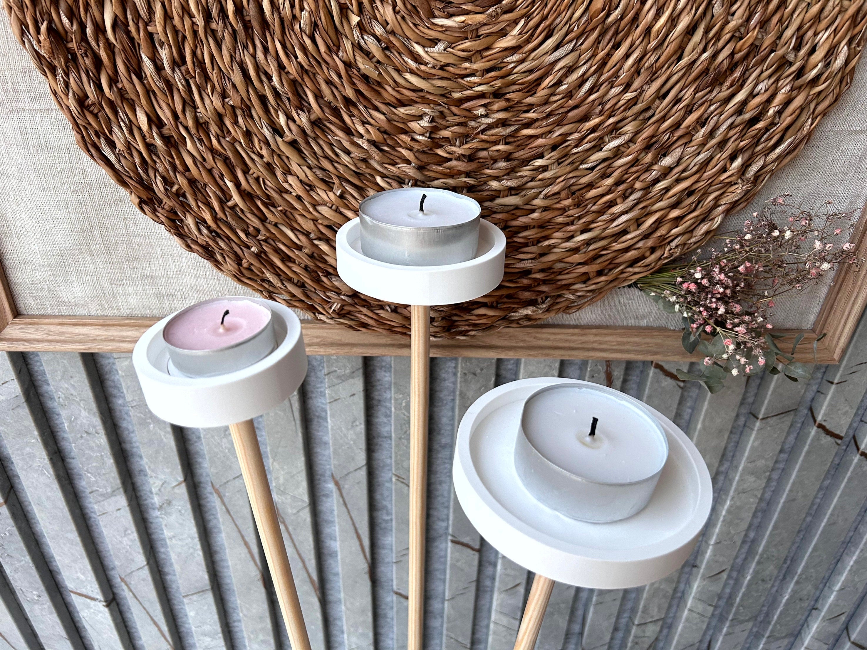 Silikon - Gießform - Gartenfackel - Windlicht - Fackelhalter - Fackellicht -