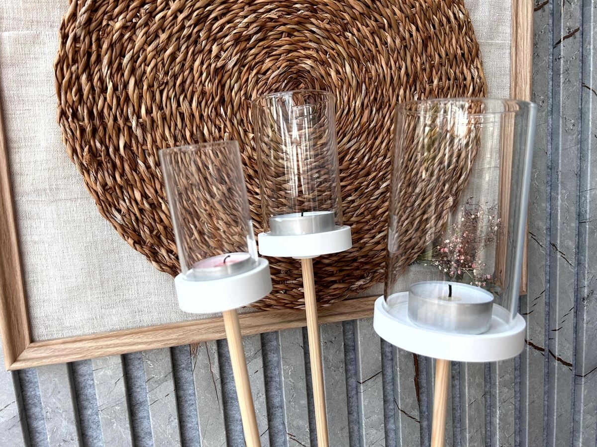 Silikon Gießform Gartenfackel Windlicht Fackelhalter Fackellicht – Ansicht 7