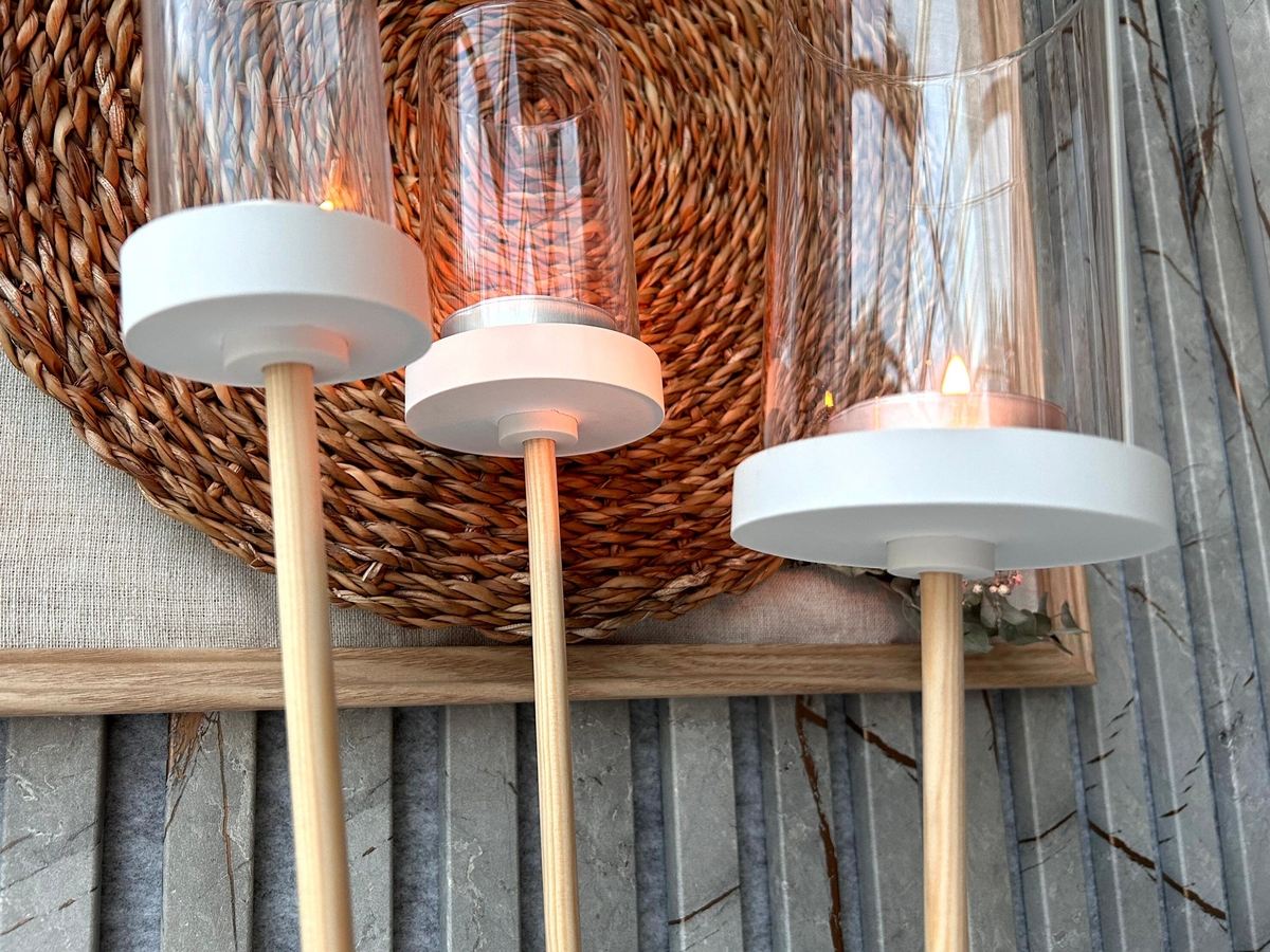 Silikon Gießform Gartenfackel Windlicht Fackelhalter Fackellicht – Ansicht 8