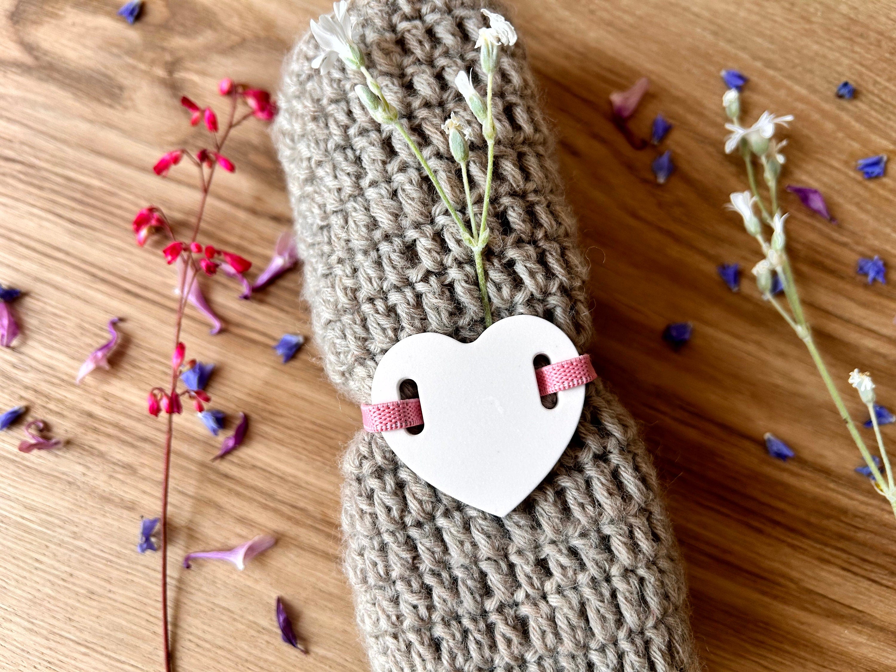 Silikon - Gießform - Geschenkanhänger Herzen - Anhänger - 3er Set -