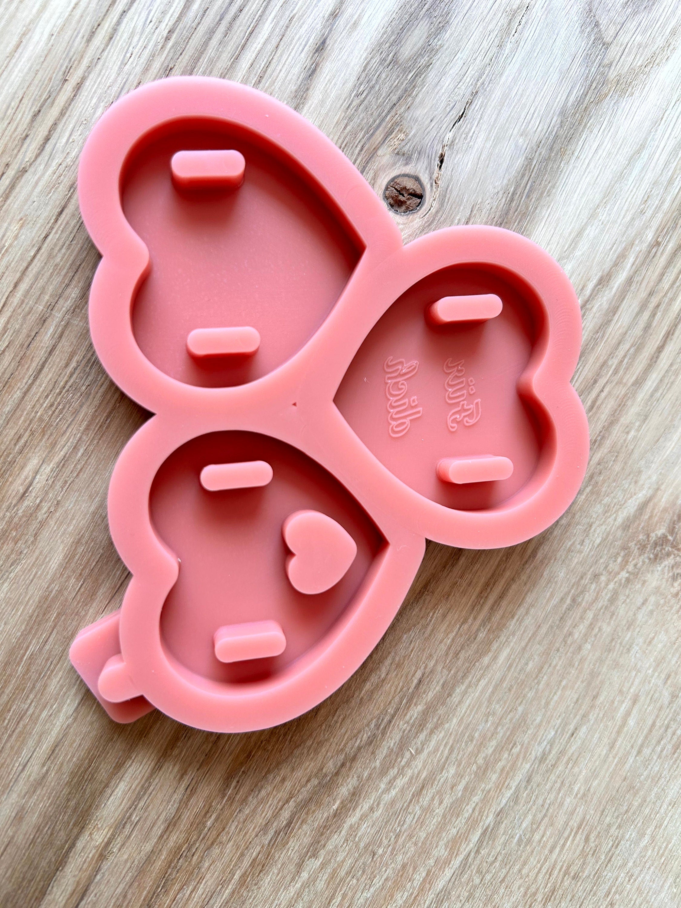 Silikon - Gießform - Geschenkanhänger Herzen - Anhänger - 3er Set -