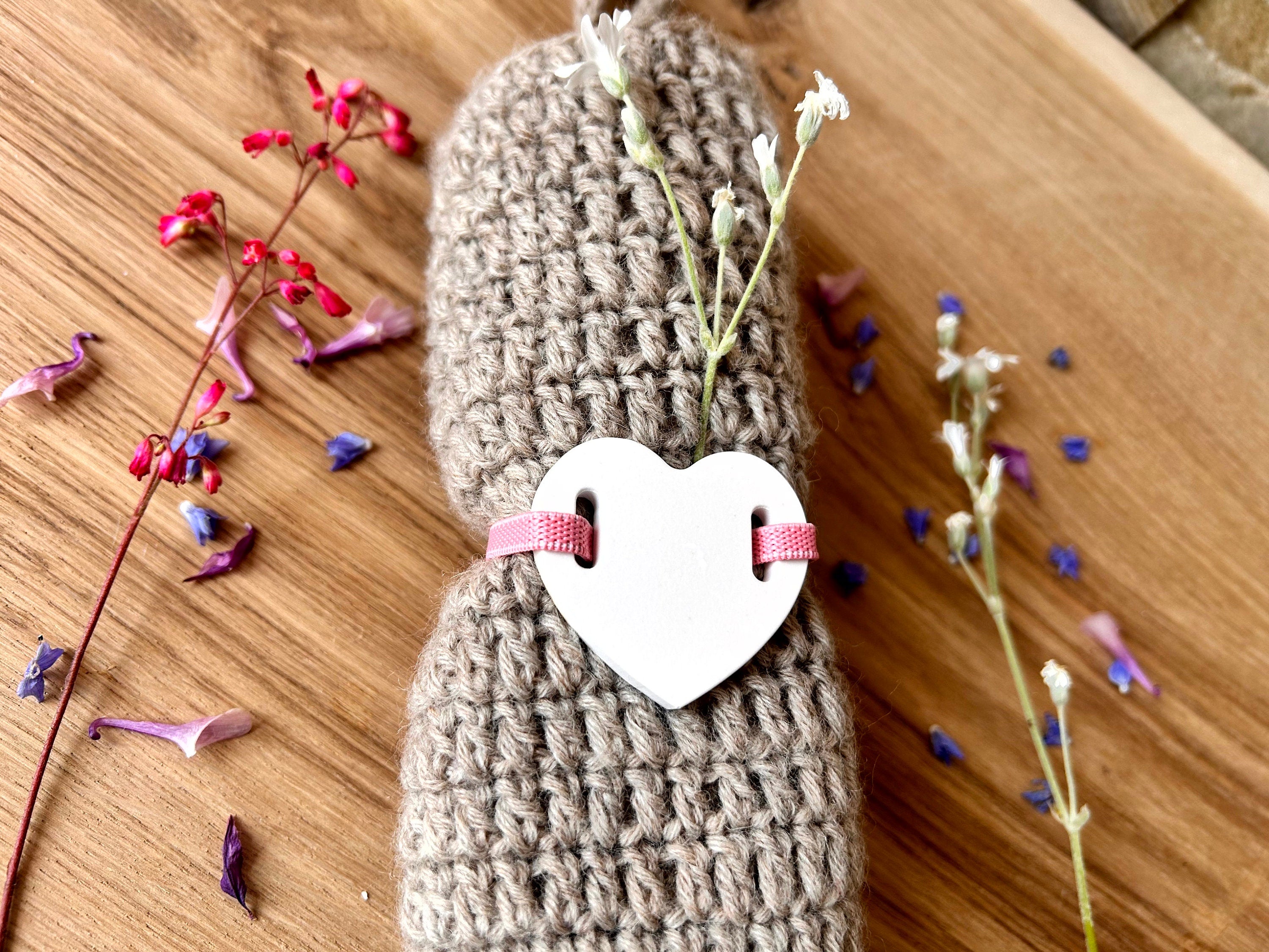 Silikon - Gießform - Geschenkanhänger Herzen - Anhänger - 3er Set -