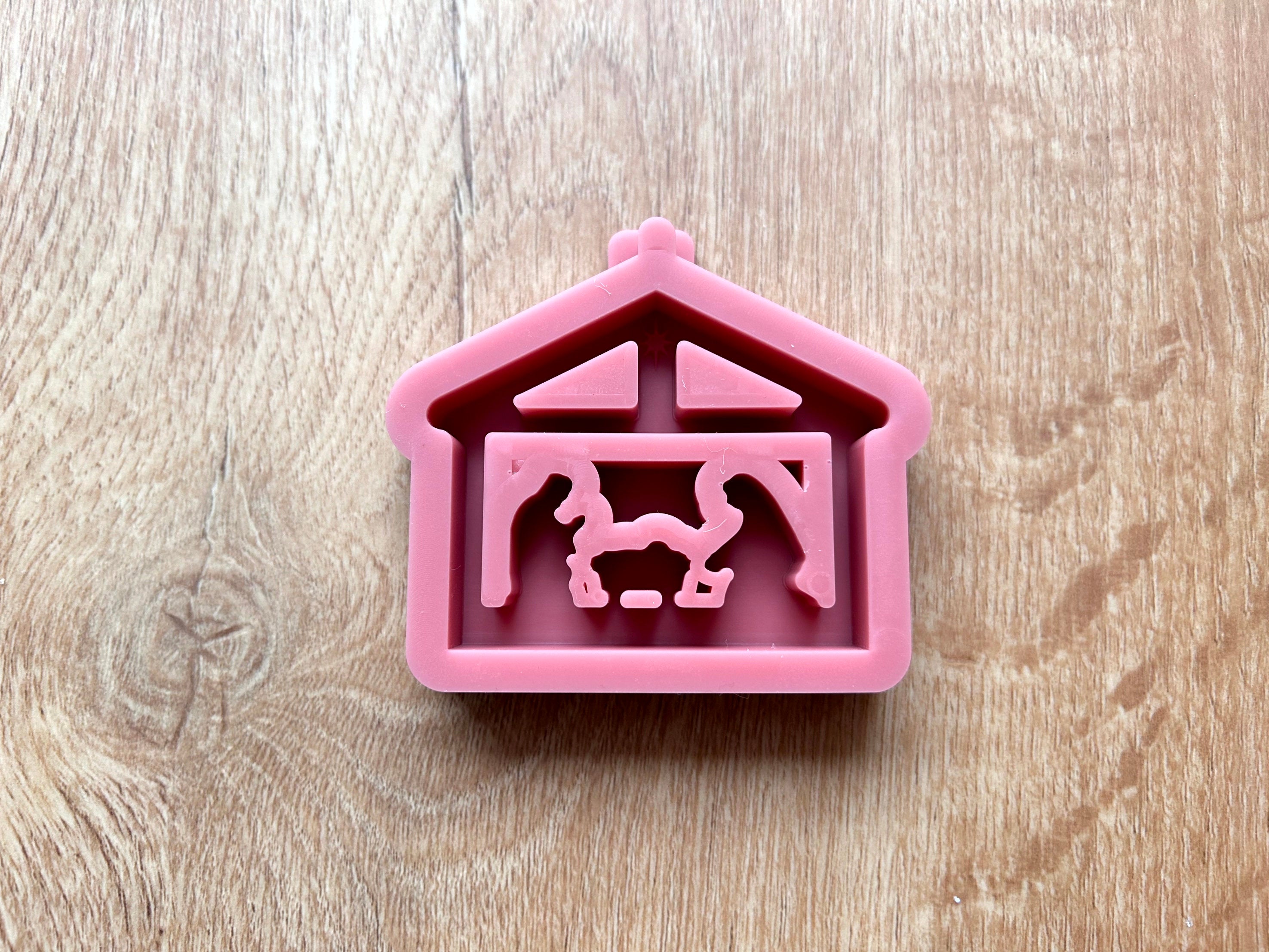 Silikon - Gießform - MINI Weihnachtskrippe to go - Krippe - Weihnachten - MINI -