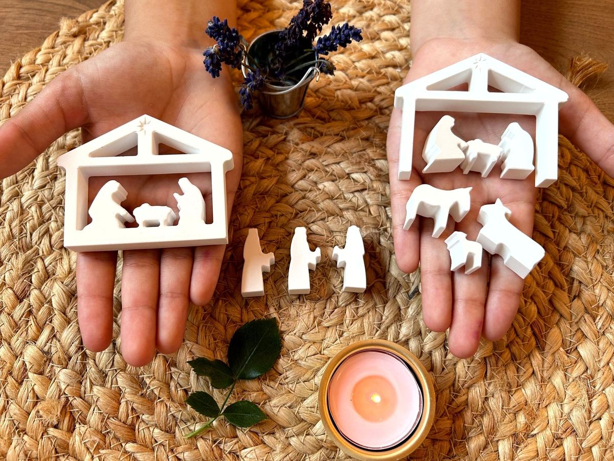 Silikon Gießform MINI Weihnachtskrippe Krippe Weihnachten MINI – Ansicht 5