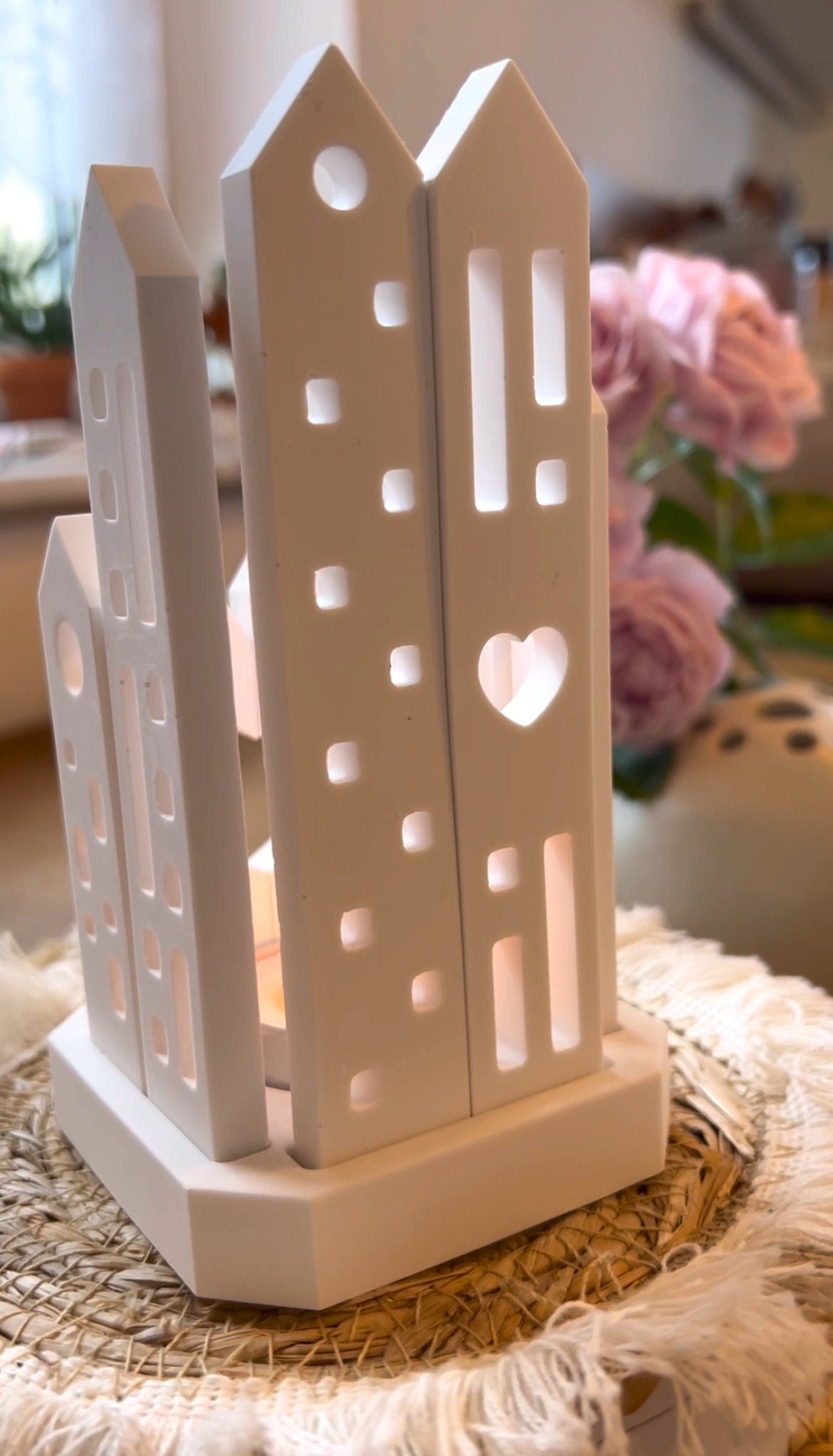 Silikon - Gießform - Windlicht Quadratisch - Klötzchen Lichthäuser - Lichthausklötzchen - Klötzchen - Windlicht -