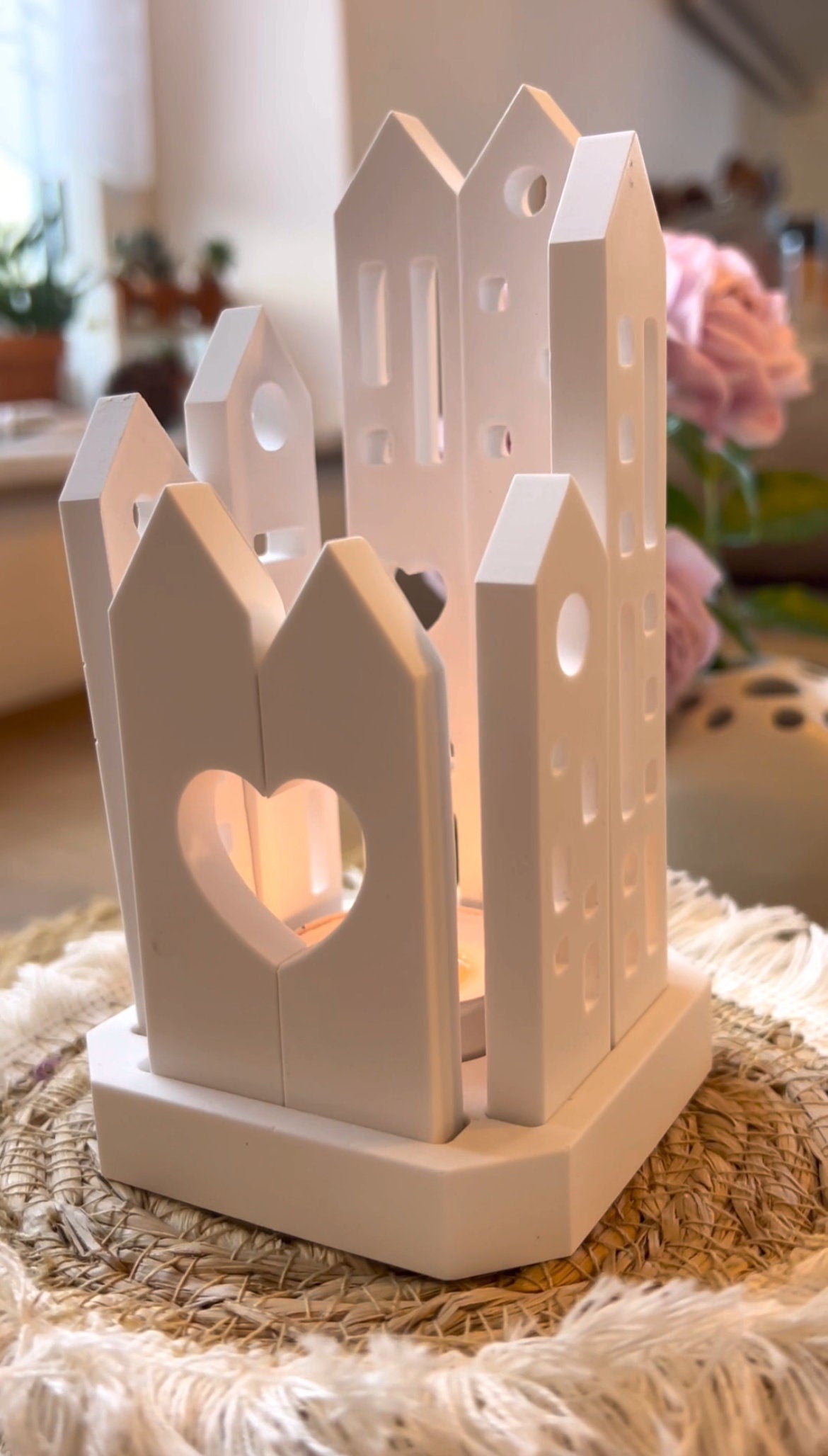 Silikon - Gießform - Windlicht Quadratisch - Klötzchen Lichthäuser - Lichthausklötzchen - Klötzchen - Windlicht -