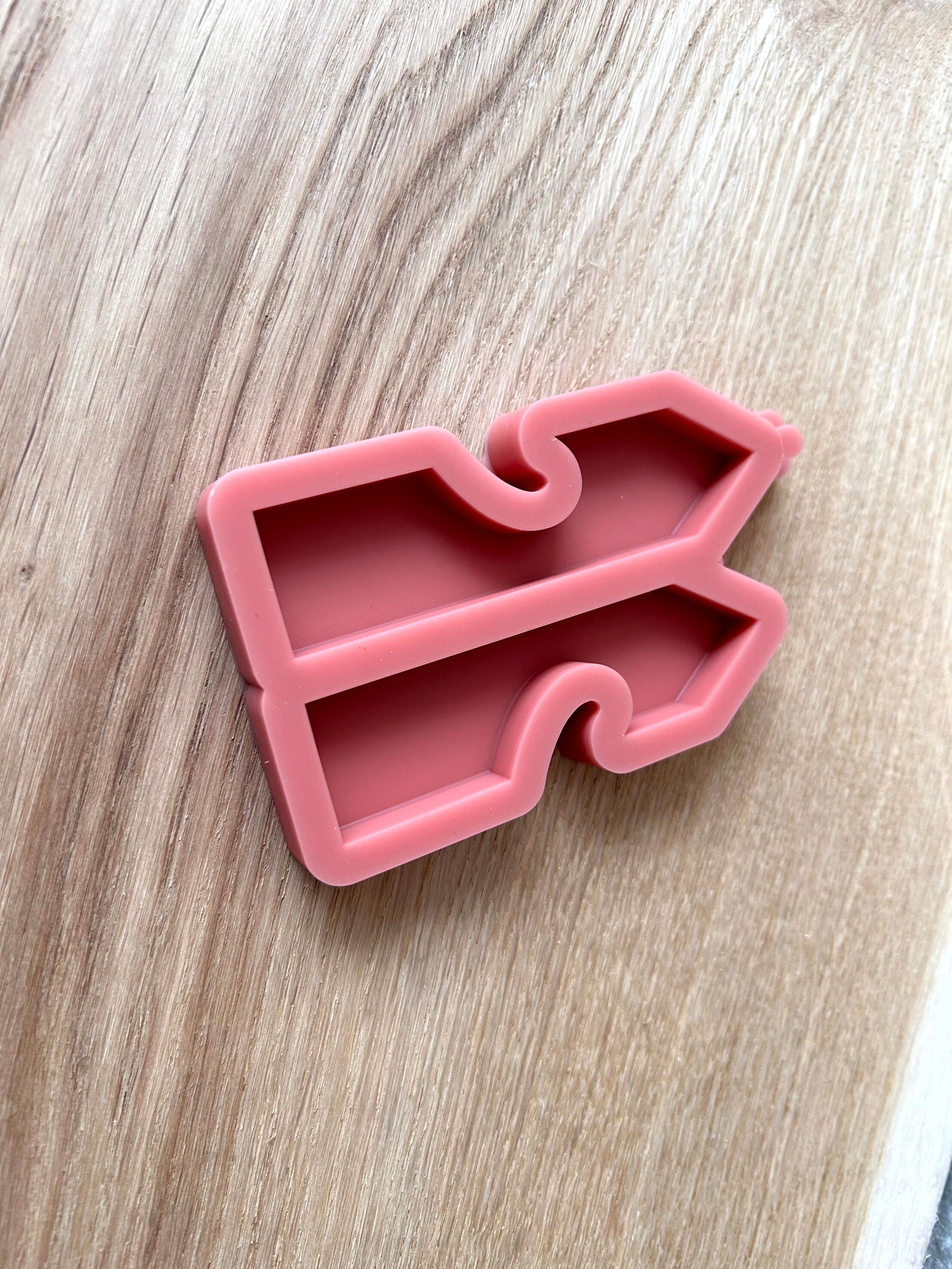 Silikon - Gießform -2Klötzchen mit Herz - Klötzchen Lichthäuser - Lichthausklötzchen - Klötzchen - Windlicht -