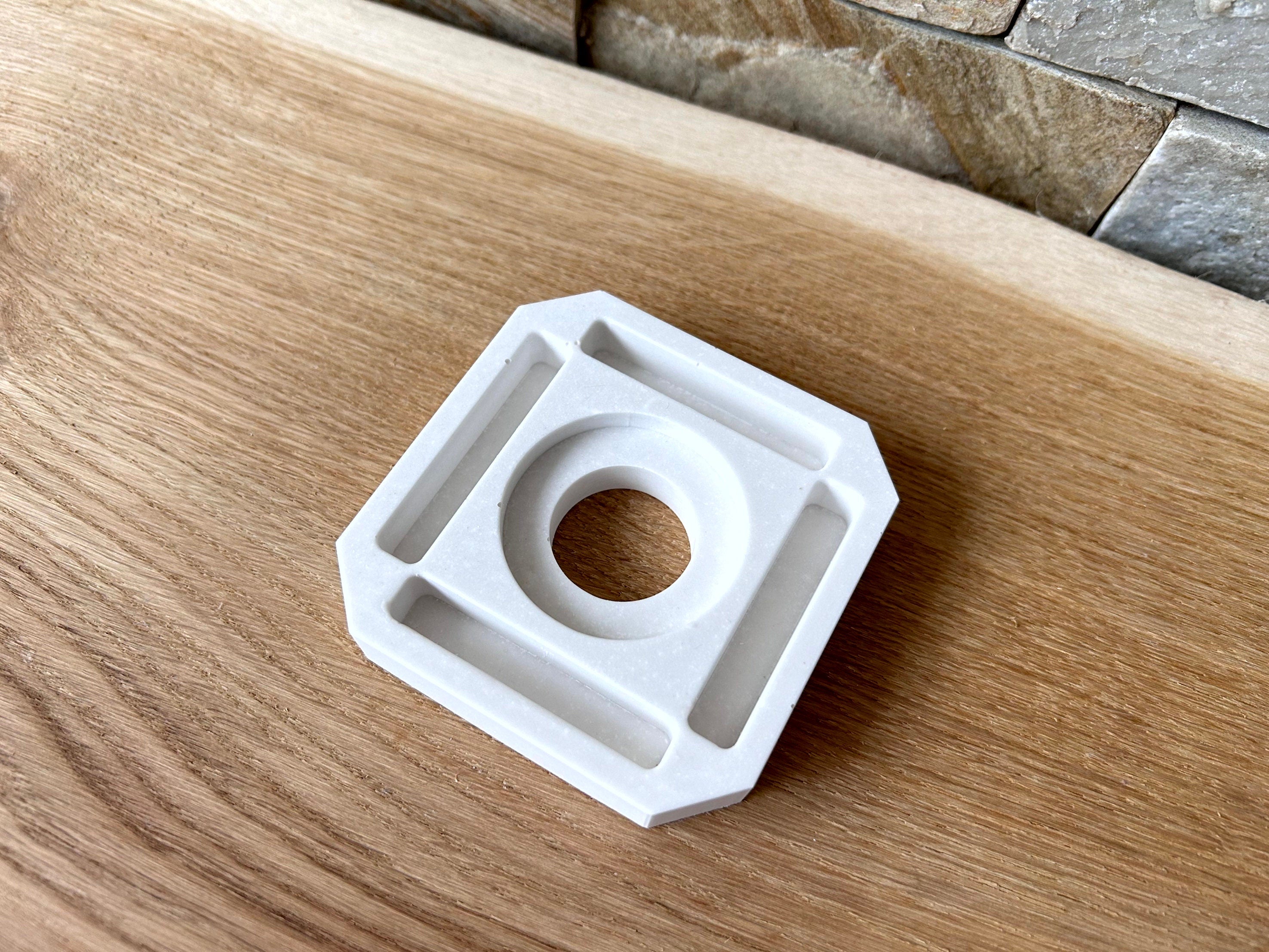 Silikon - Gießform - Windlicht Quadratisch - Klötzchen Lichthäuser - Lichthausklötzchen - Klötzchen - Windlicht -