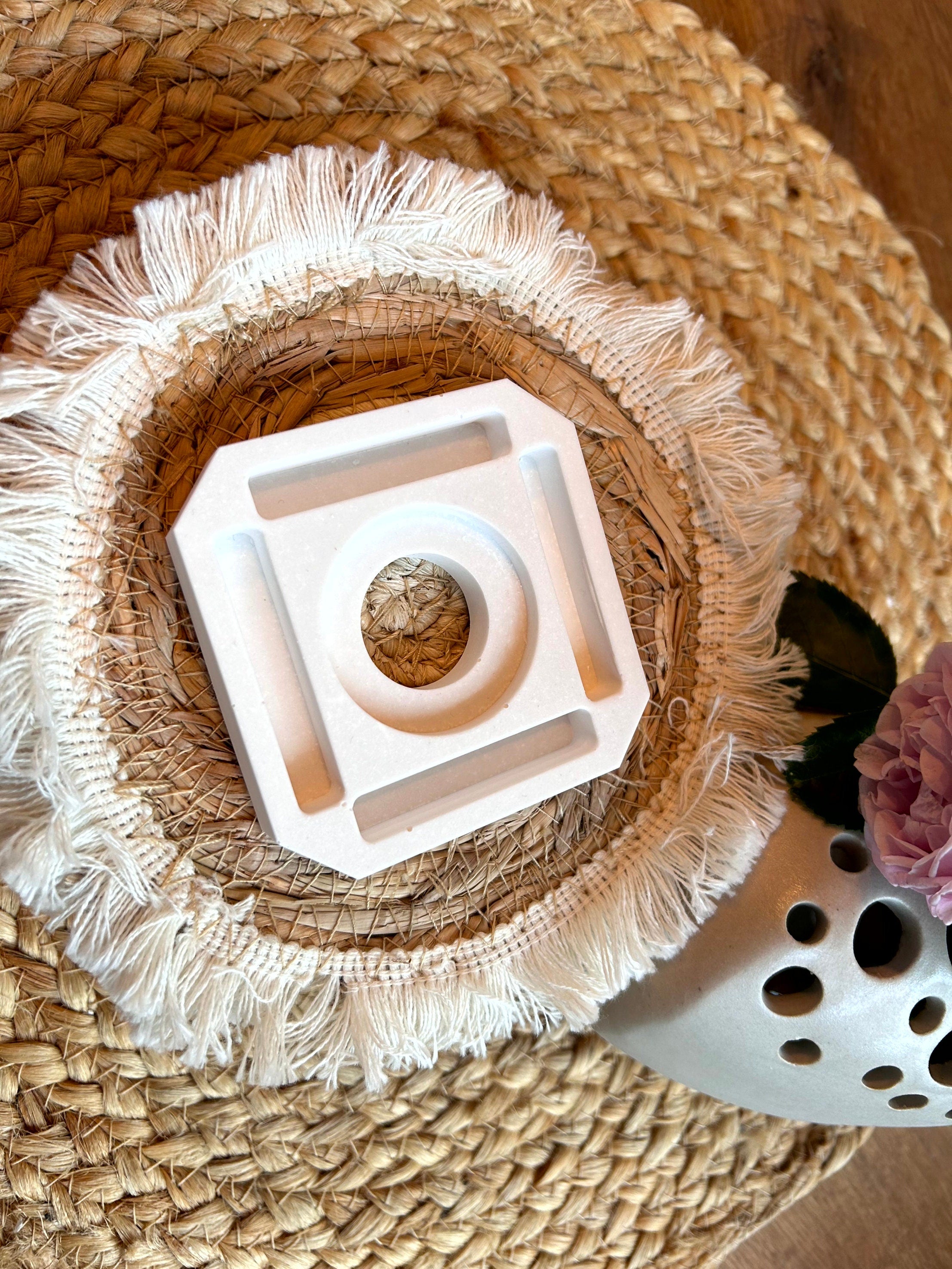 Silikon - Gießform - Windlicht Quadratisch - Klötzchen Lichthäuser - Lichthausklötzchen - Klötzchen - Windlicht -