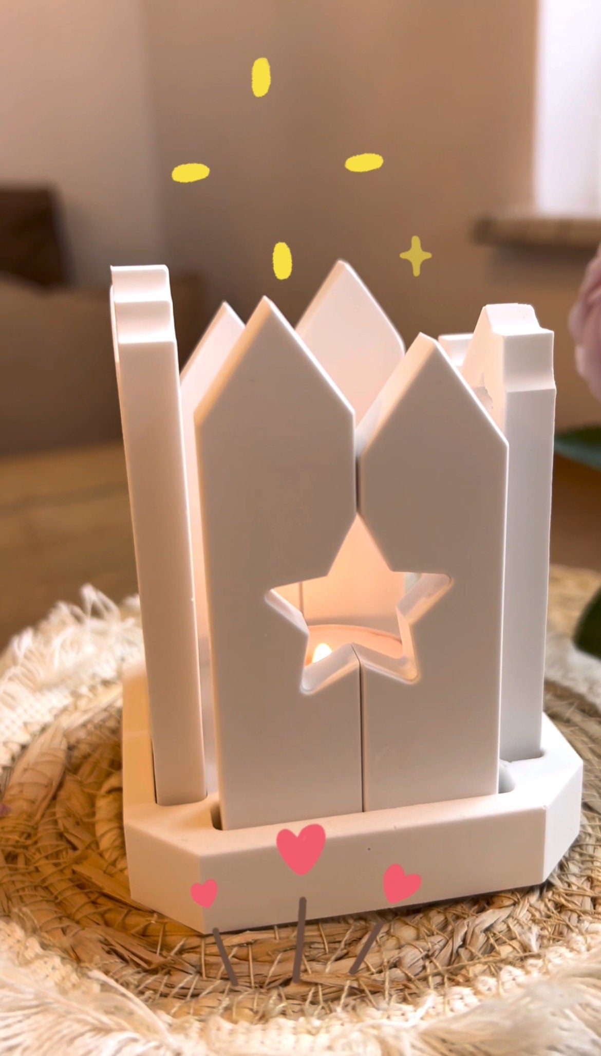 Silikon - Gießform - Windlicht Quadratisch - Klötzchen Lichthäuser - Lichthausklötzchen - Klötzchen - Windlicht -