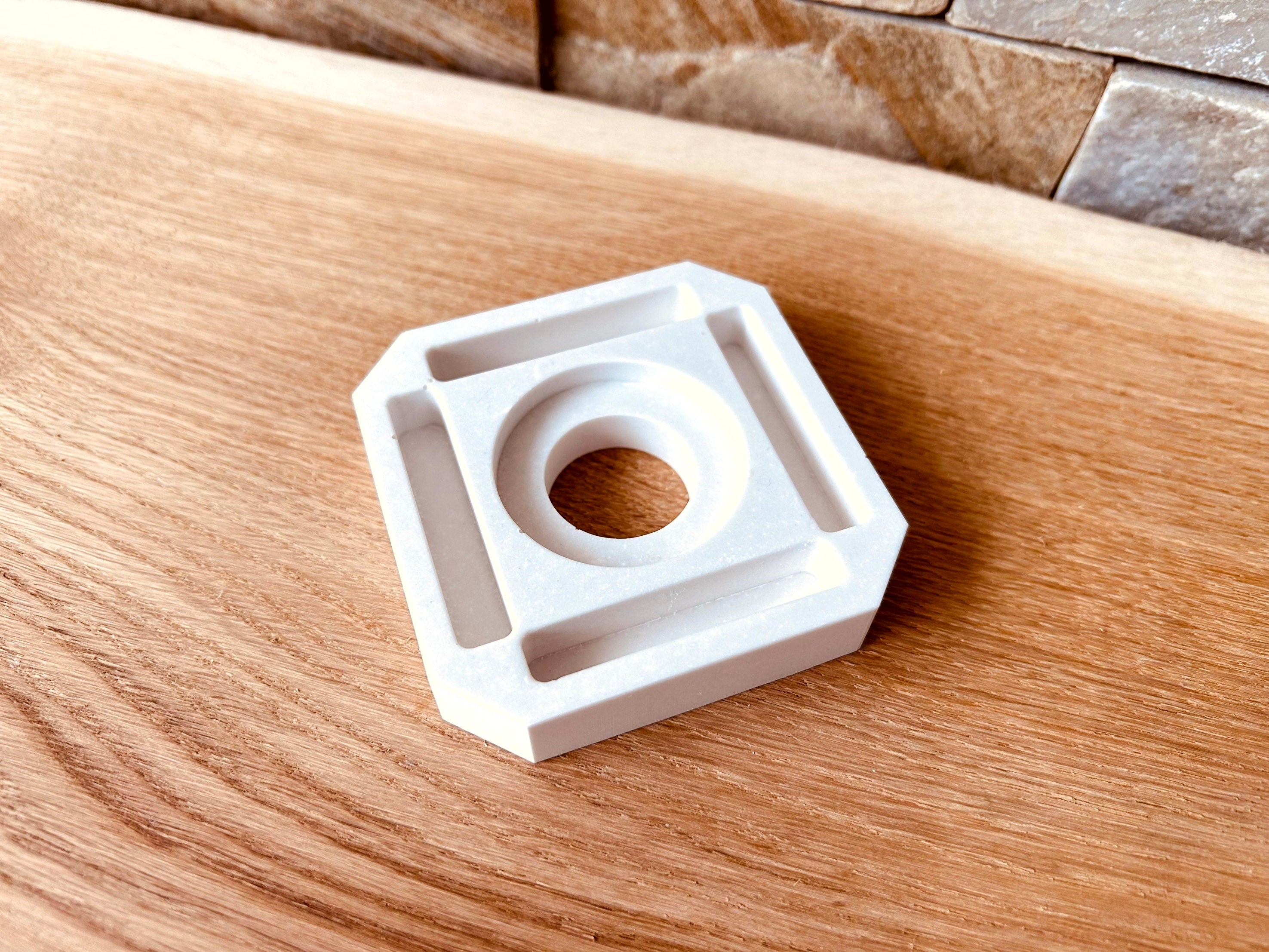 Silikon - Gießform - Windlicht Quadratisch - Klötzchen Lichthäuser - Lichthausklötzchen - Klötzchen - Windlicht -