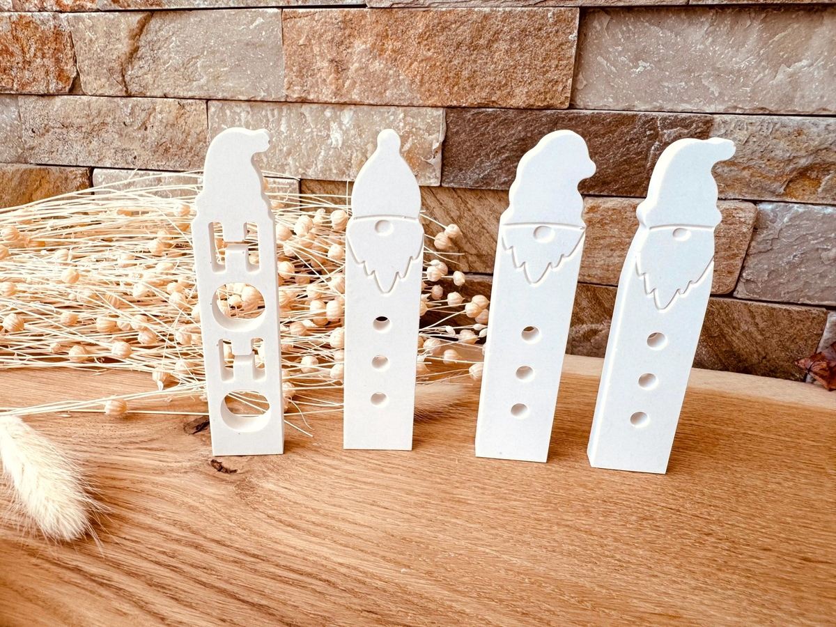Silikon Gießform Klötzchen Weihnachtsmänner Klötzchen Lichthäuser Lichthausklötzchen Klötzchen Windlicht – Ansicht 5