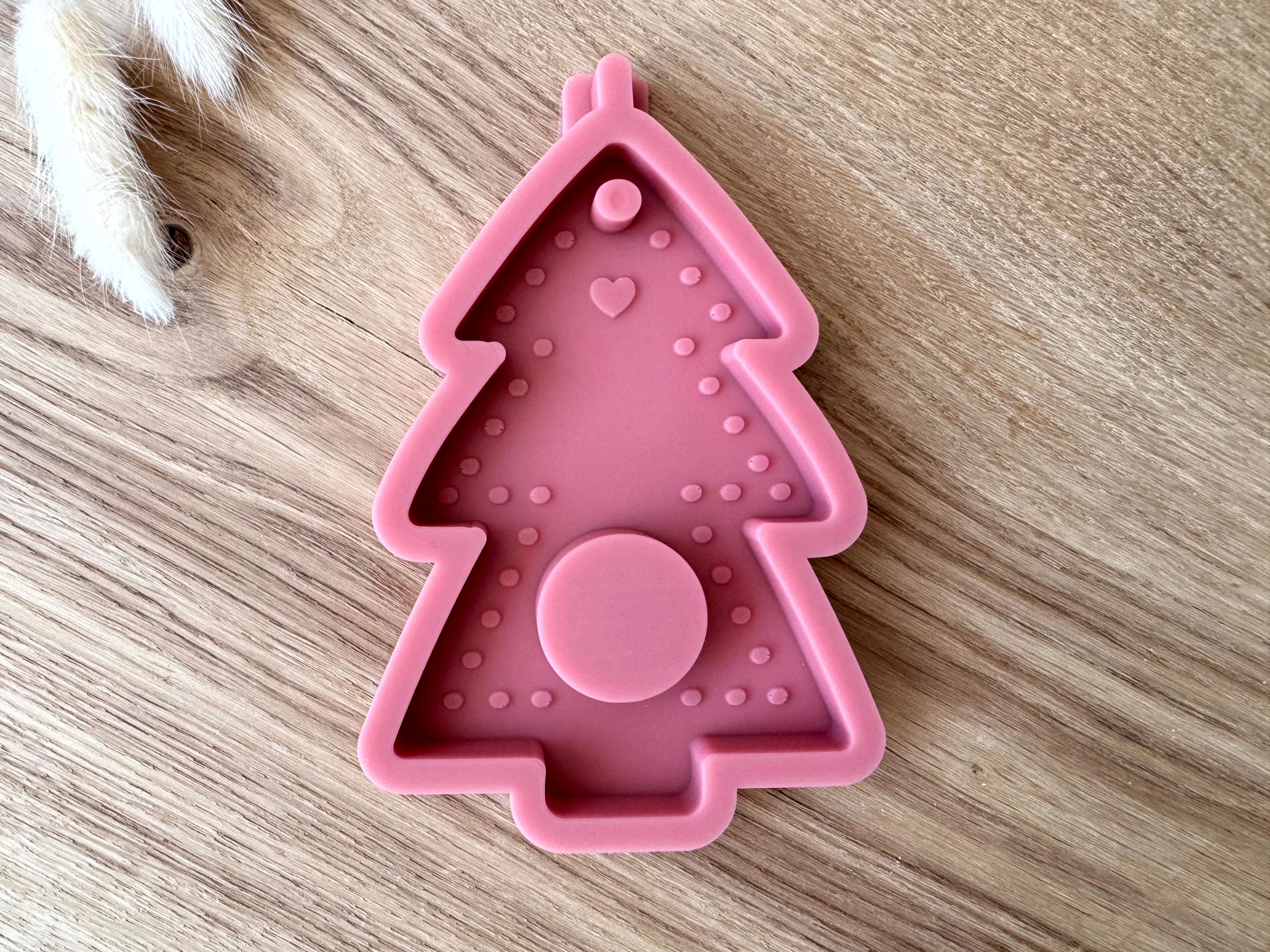 Silikon - Gießform - Tannenbaum als Schokoladenkugelhalter - Schokoladenkugelhalter -