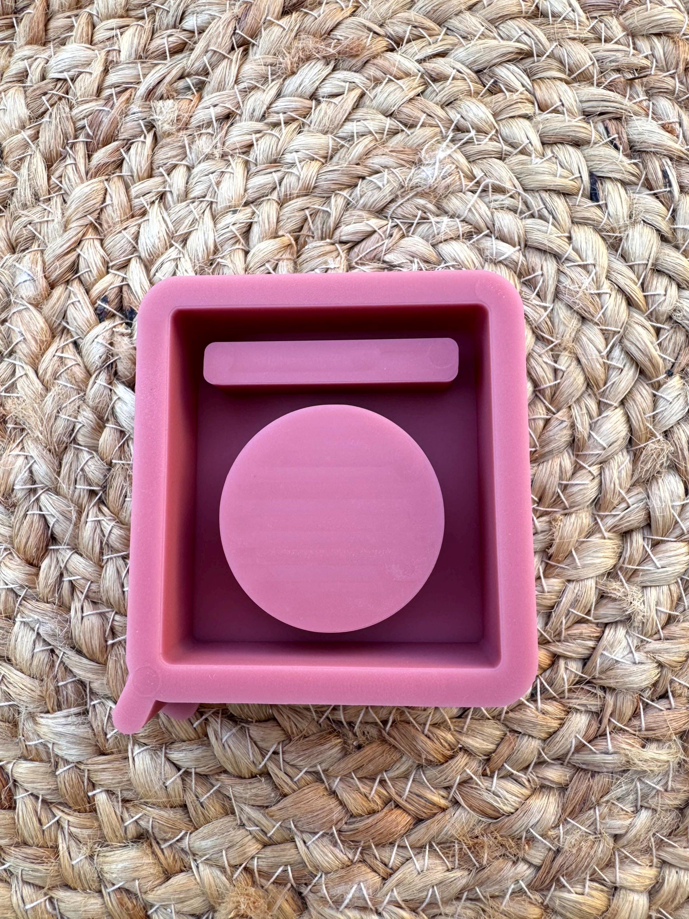 Silikon - Gießform -Teelichthalter mit Platz für 2 Klötzchen - Klötzchen Lichthäuser - Lichthausklötzchen - Klötzchen - Windlicht -