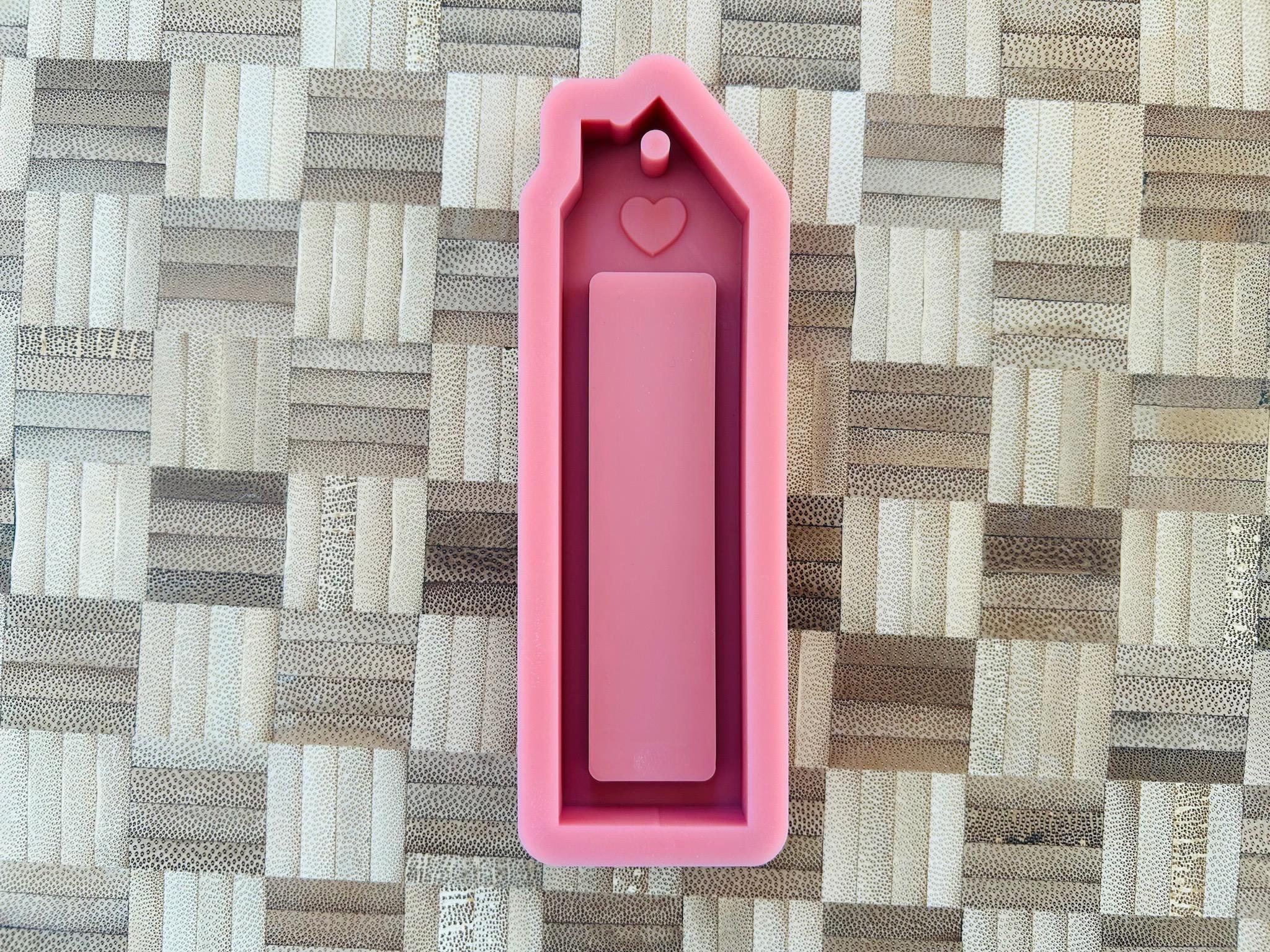 Silikon - Gießform - Häuser als Schokoladenriegelhalter - Aufhänger - verschiedene Muster -