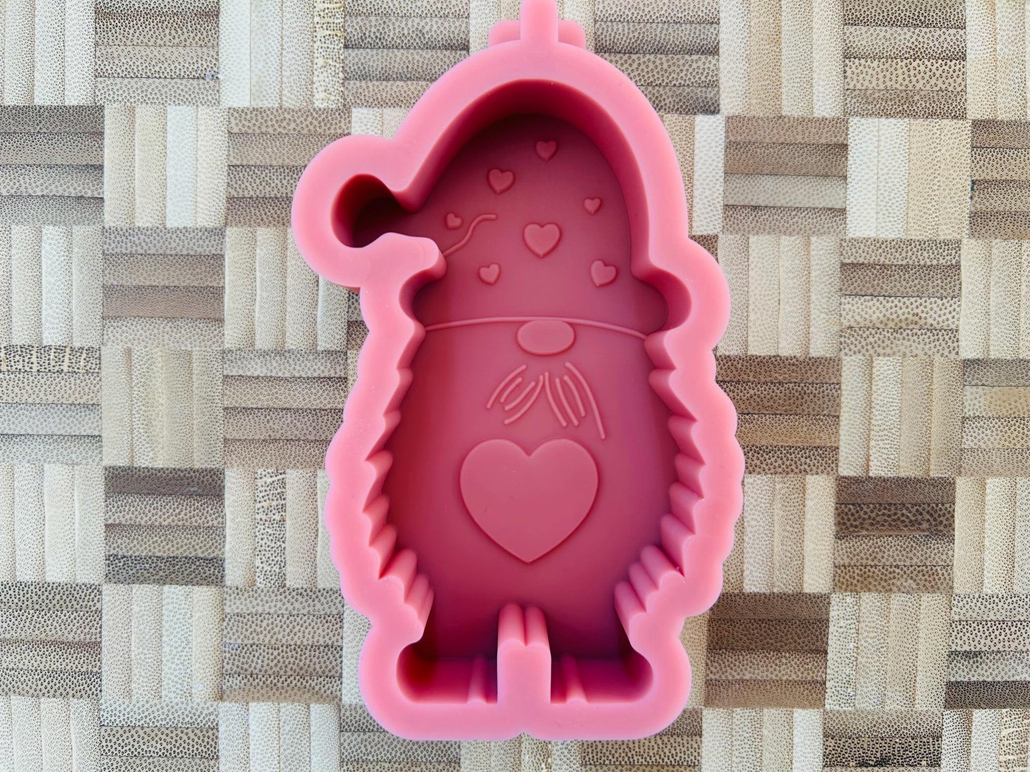 Silikon - Gießform - Wichtel mit Herzen -