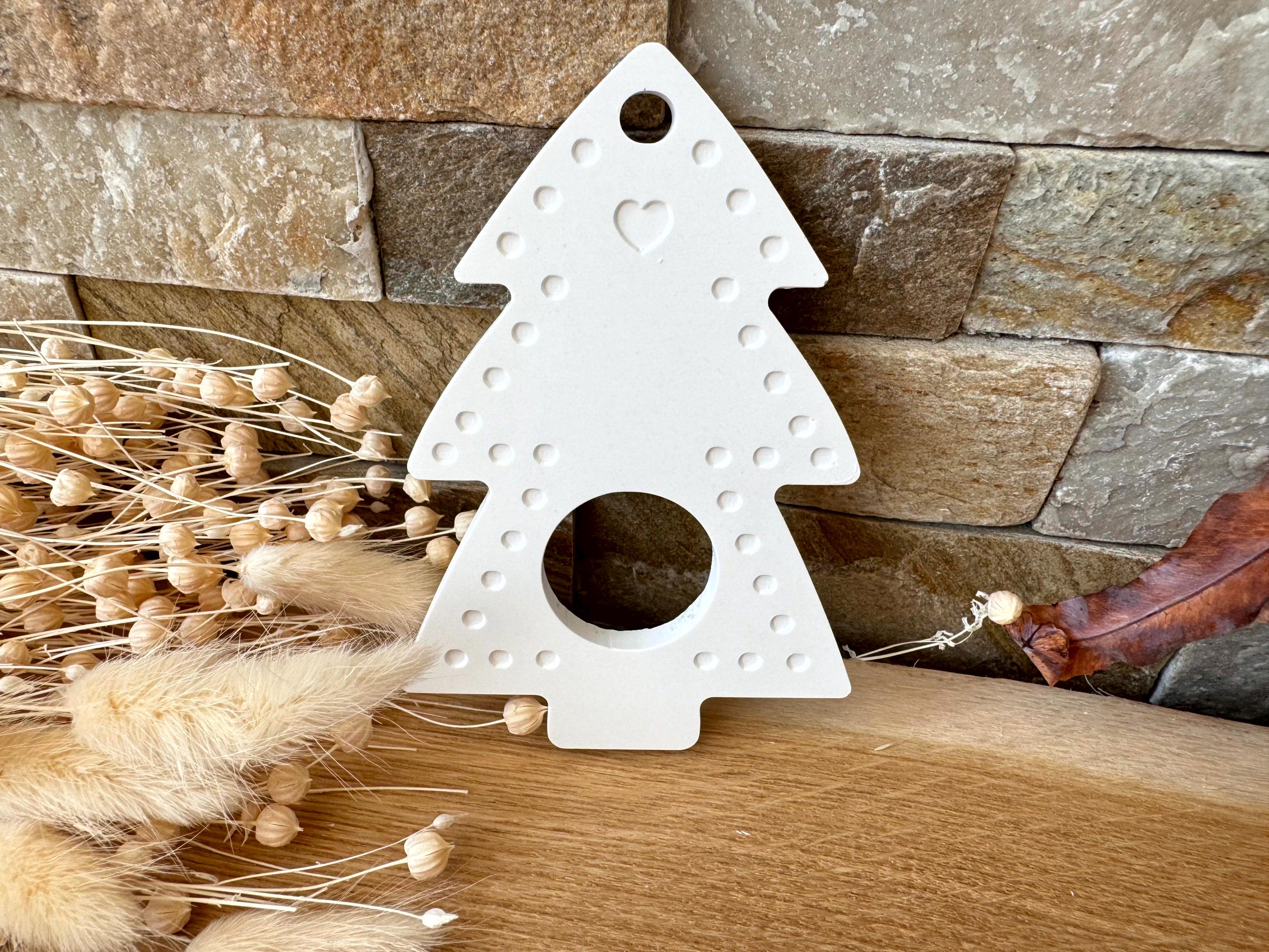 Silikon - Gießform - Tannenbaum als Schokoladenkugelhalter - Schokoladenkugelhalter -