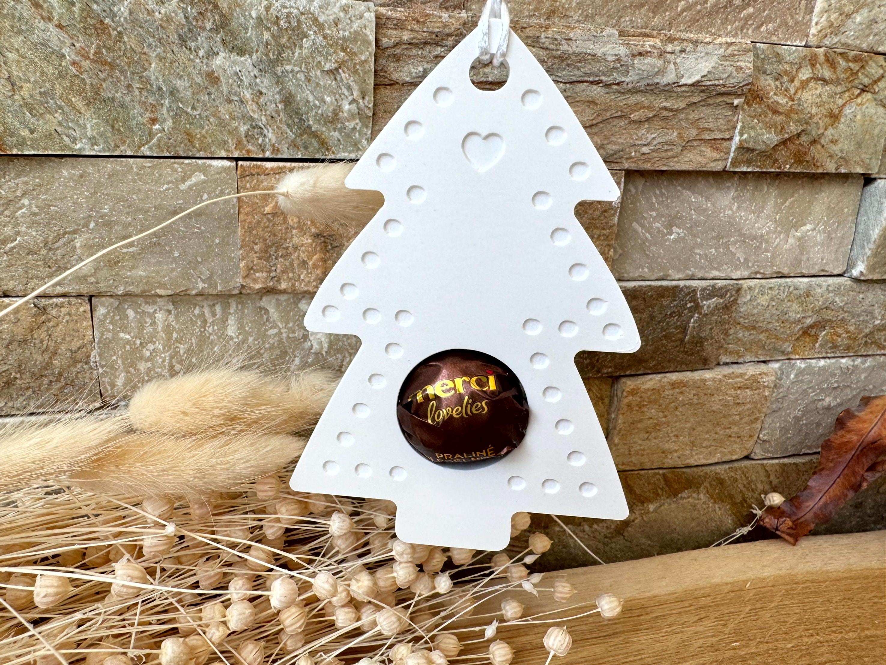 Silikon - Gießform - Tannenbaum als Schokoladenkugelhalter - Schokoladenkugelhalter -