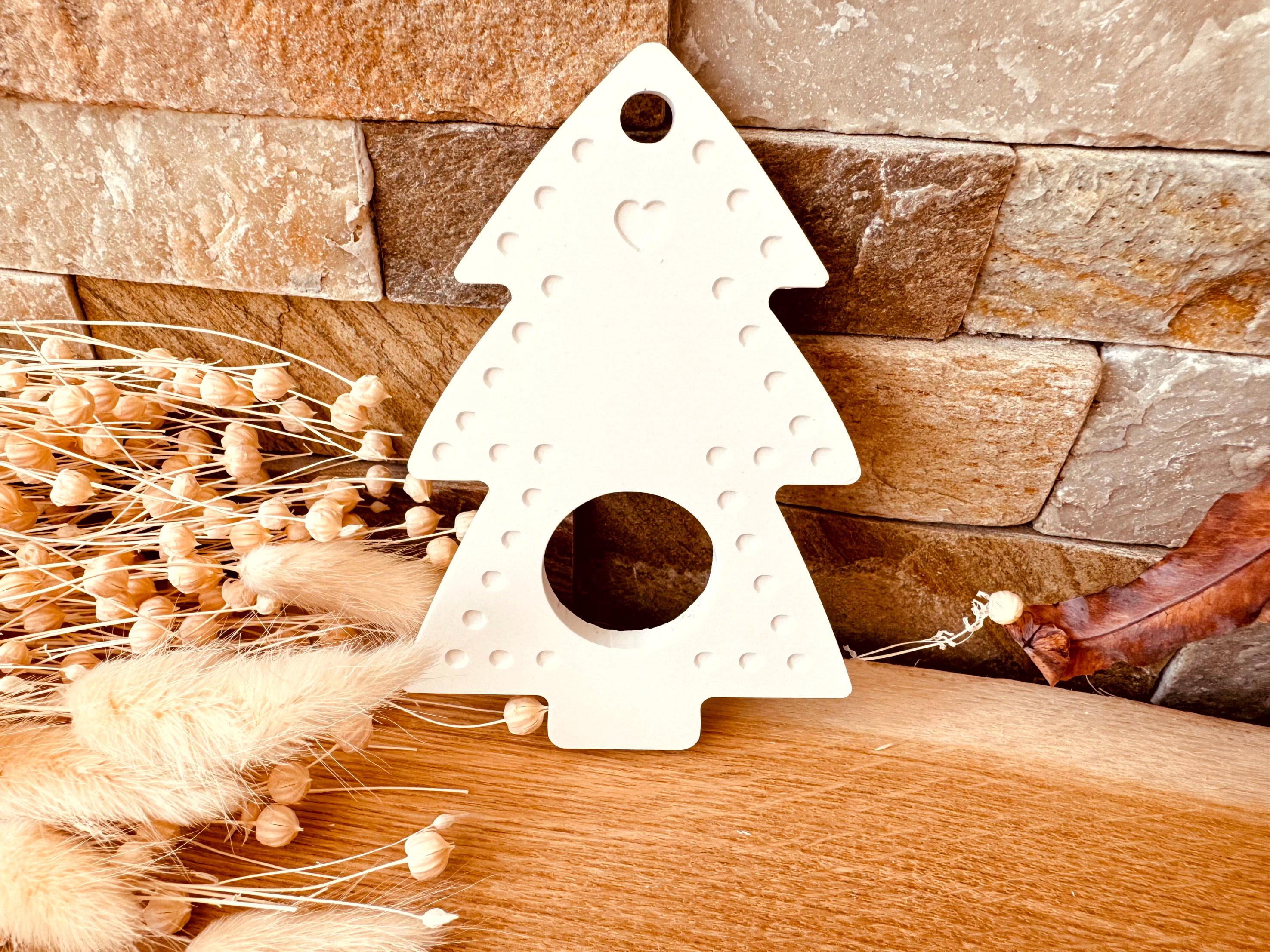 Silikon - Gießform - Tannenbaum als Schokoladenkugelhalter - Schokoladenkugelhalter -