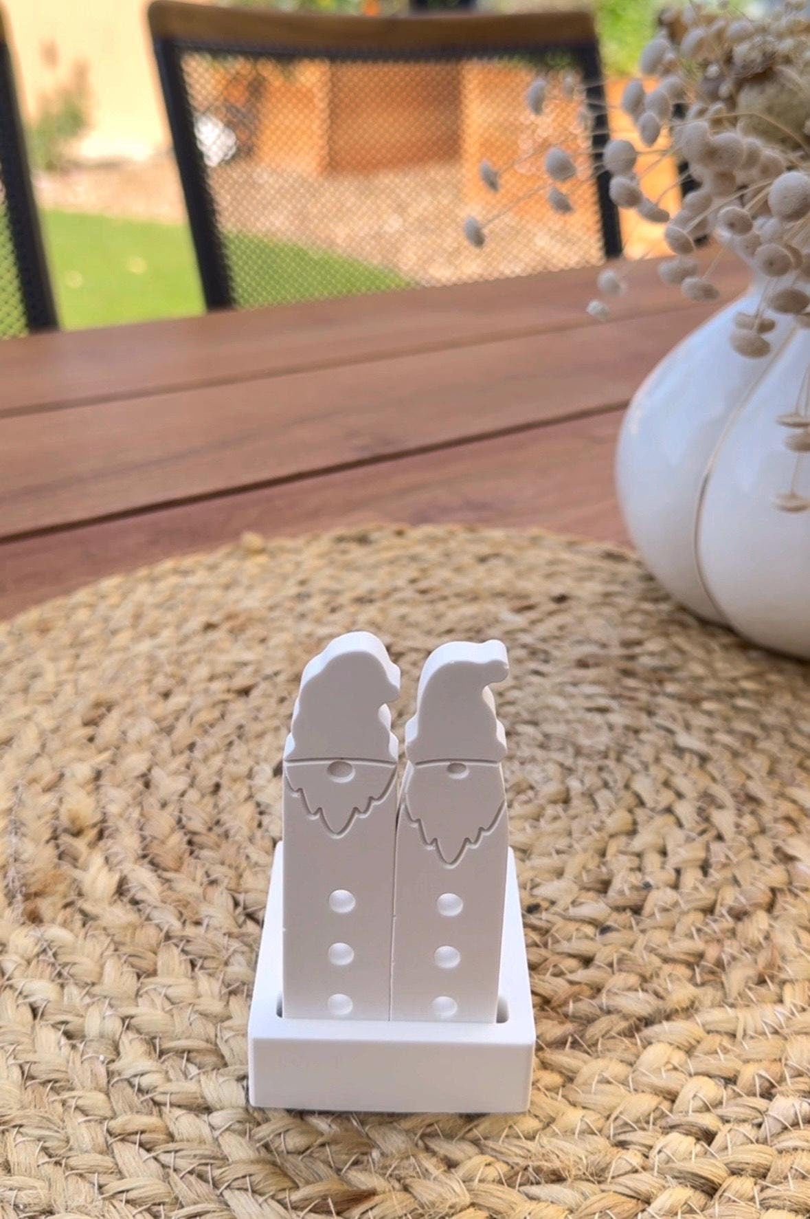 Silikon - Gießform -Teelichthalter mit Platz für 2 Klötzchen - Klötzchen Lichthäuser - Lichthausklötzchen - Klötzchen - Windlicht -