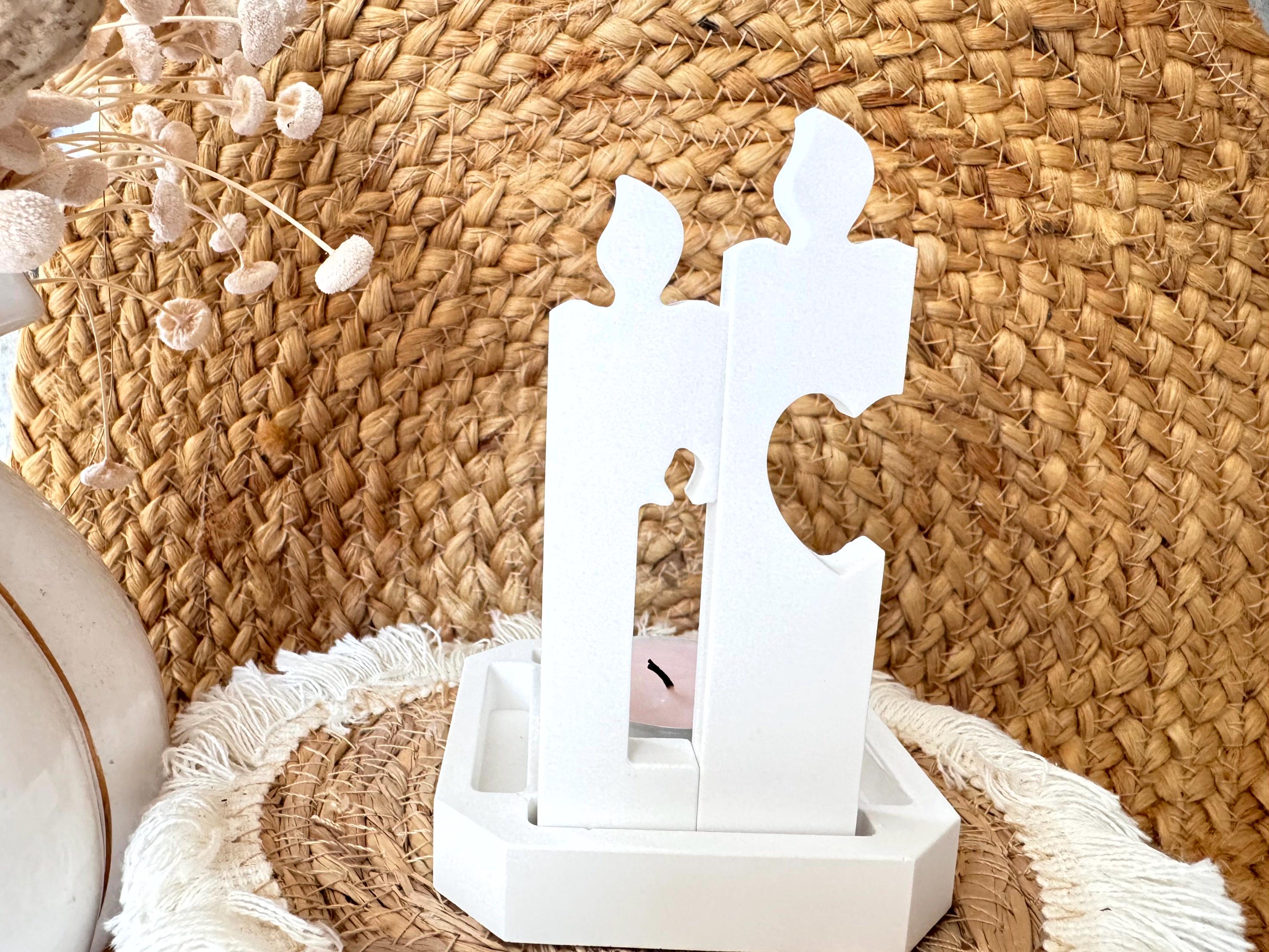 Silikon - Gießform -Klötzchen 4er Set Kerzen- Klötzchen Lichthäuser - Lichthausklötzchen - Klötzchen - Weihnachtswindlicht -