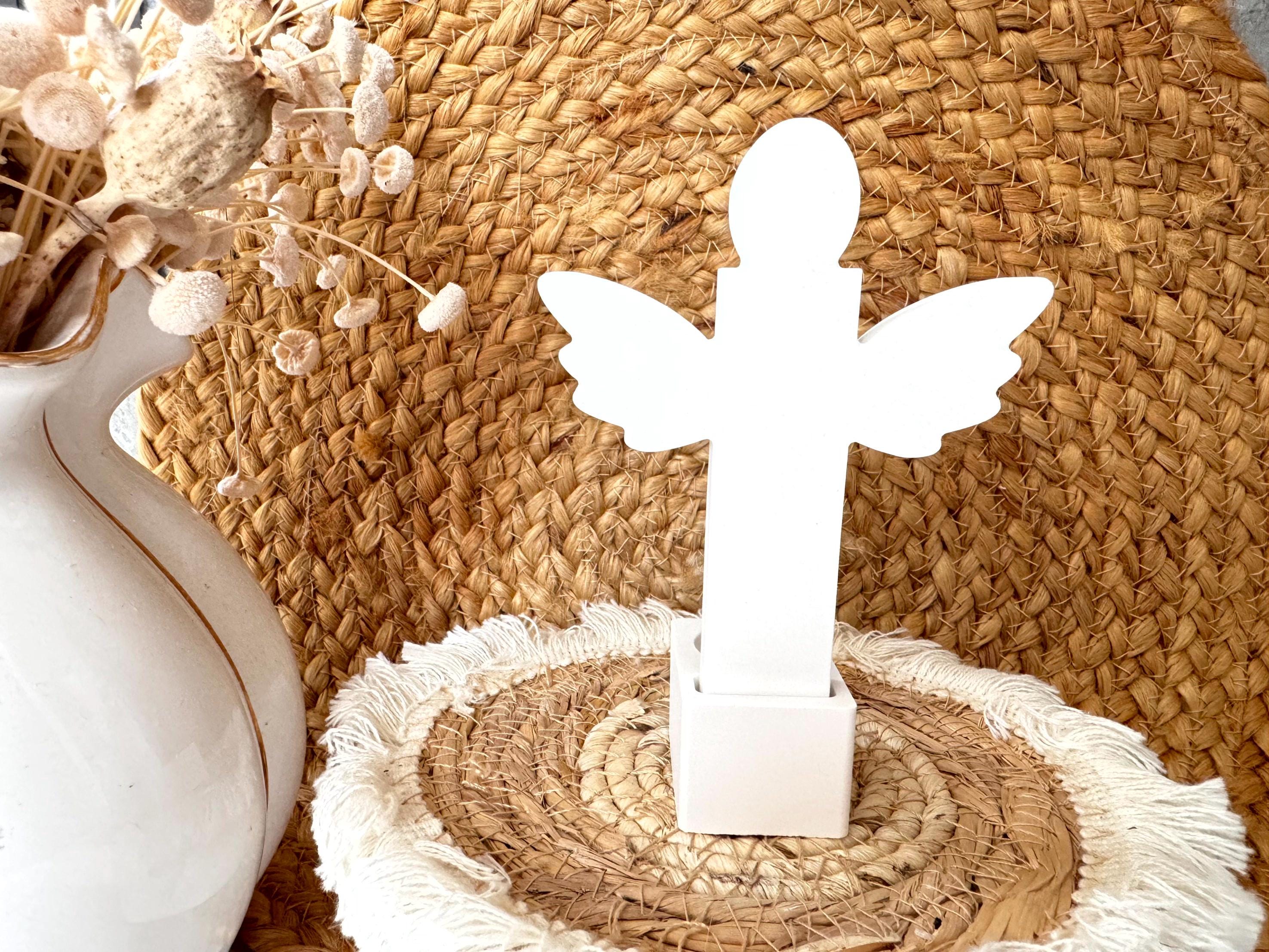 Silikon - Gießform -Klötzchen Engel mit kleinen Flügeln - Klötzchen Lichthäuser - Lichthausklötzchen - Klötzchen - Weihnachtswindlicht -