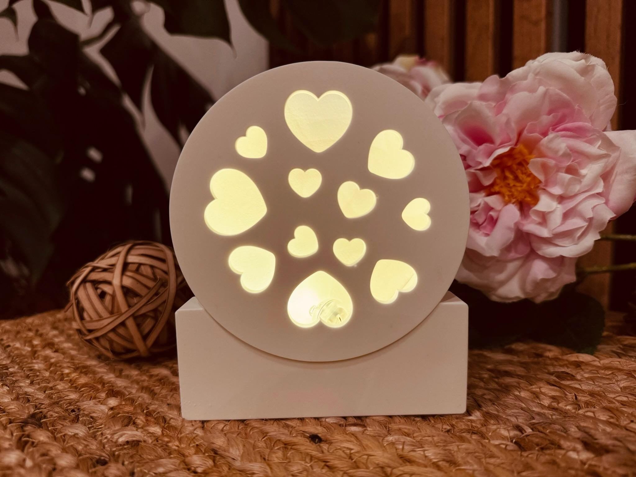 Silikon - Gießform - Kreis mit Herzen - Lichtkreis - Lichterzauber