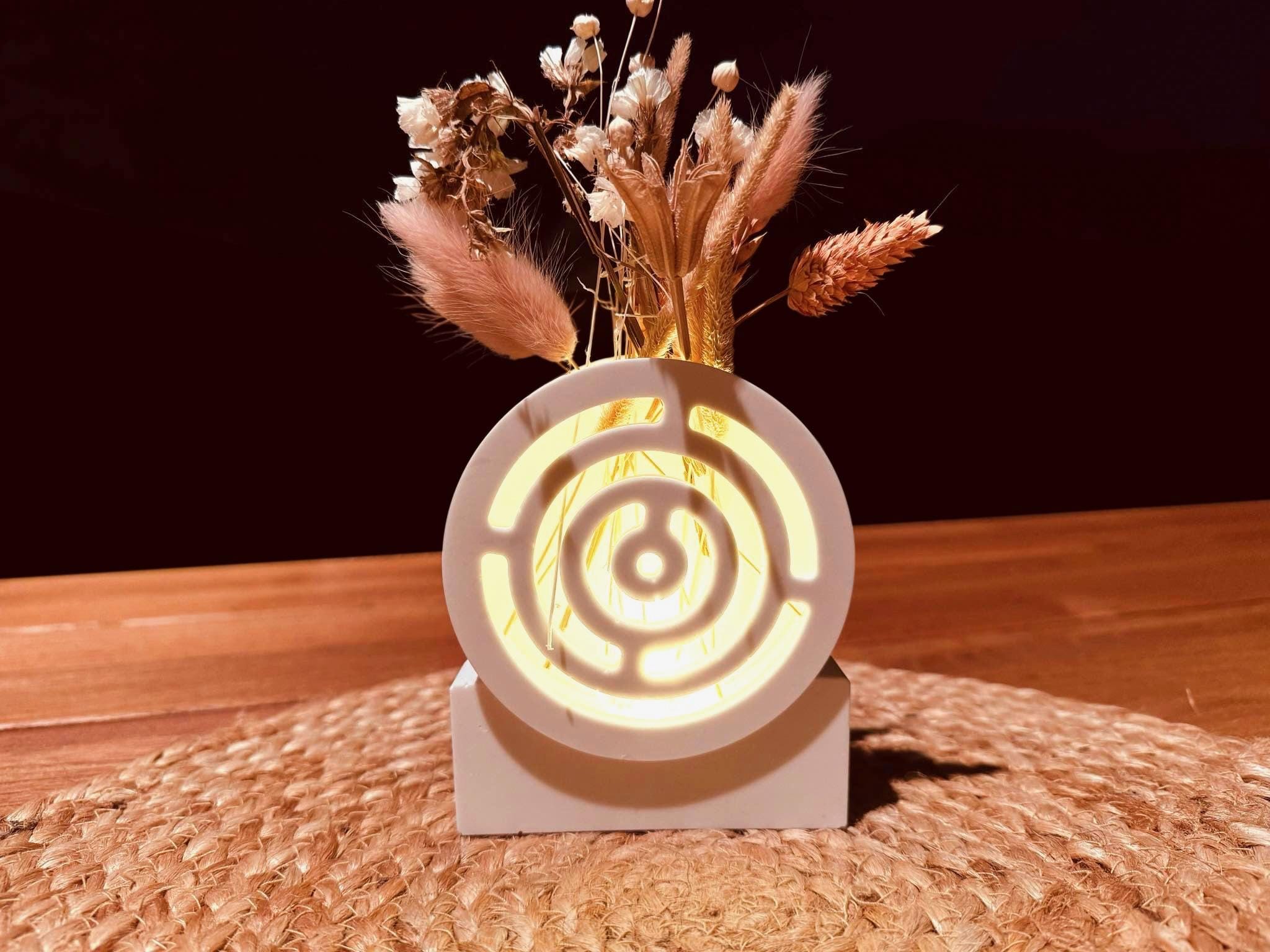 Silikon - Gießform - Kreis mit Ringen - Lichtkreis - Lichterzauber