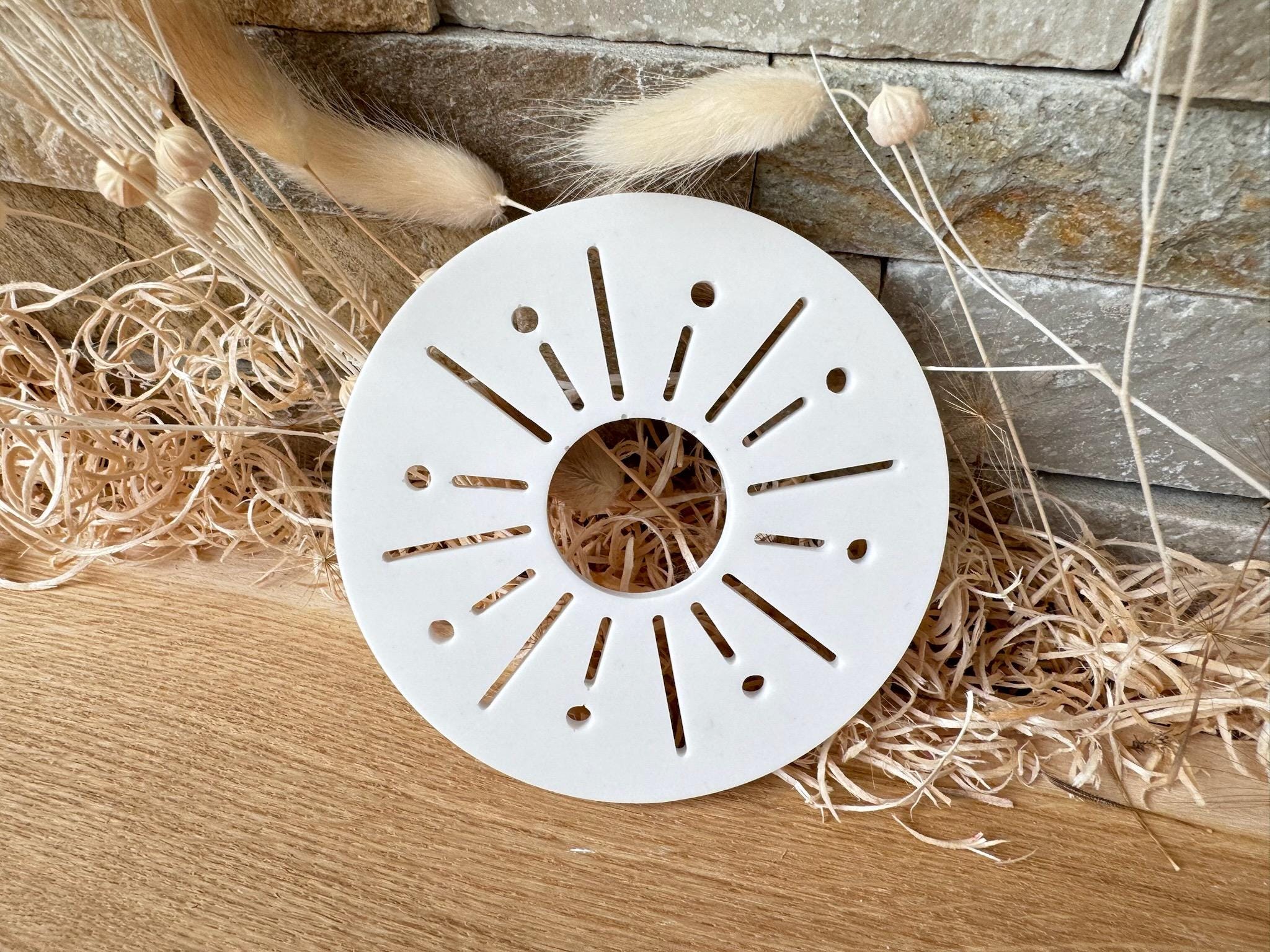 Silikon - Gießform - Kreis mit Sonne - Lichtkreis - Lichterzauber -