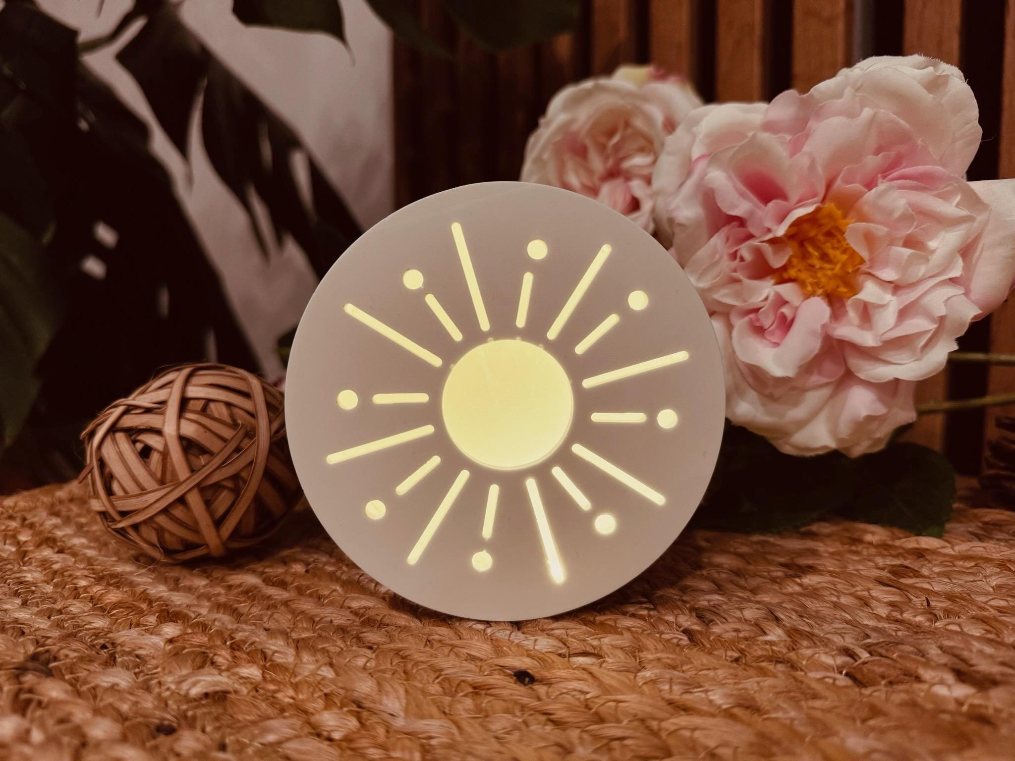 Silikon - Gießform - Kreis mit Sonne - Lichtkreis - Lichterzauber -