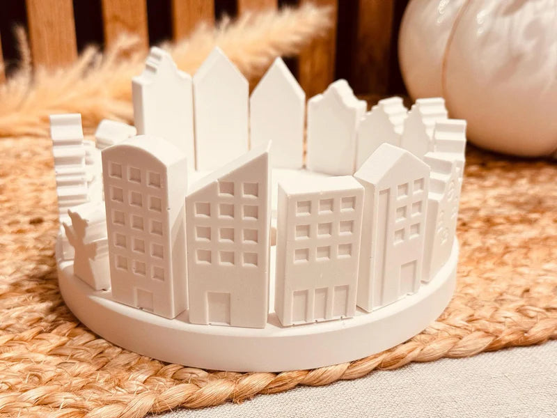 Adventskranz Set - (Grundplatte + 16 Steckklötze inkl. Kerzenhalter)