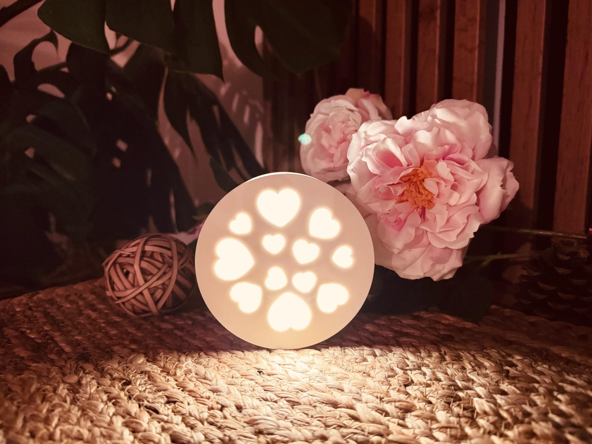 Silikon - Gießform - Kreis mit Herzen - Lichtkreis - Lichterzauber