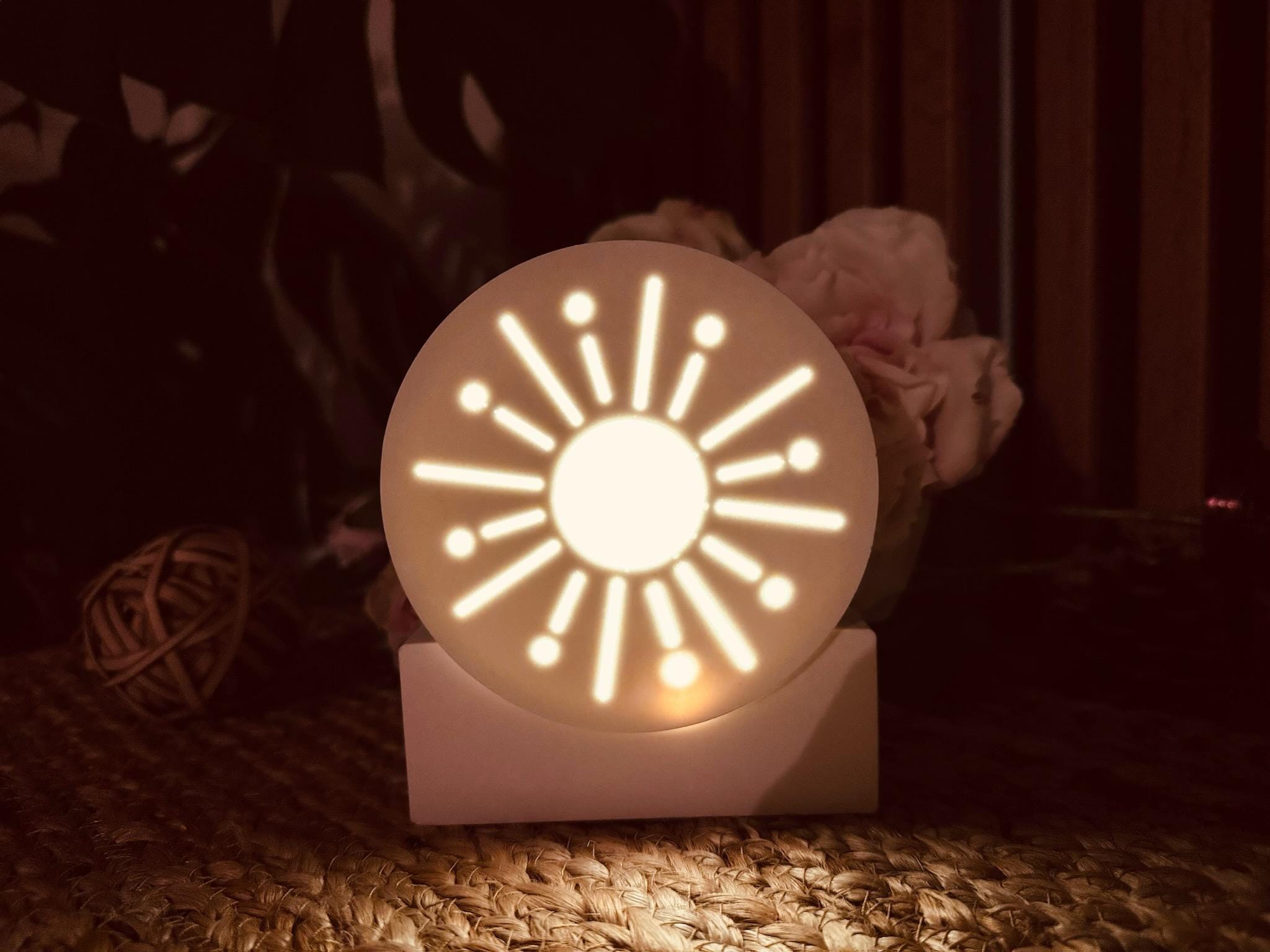 Silikon - Gießform - Kreis mit Sonne - Lichtkreis - Lichterzauber -