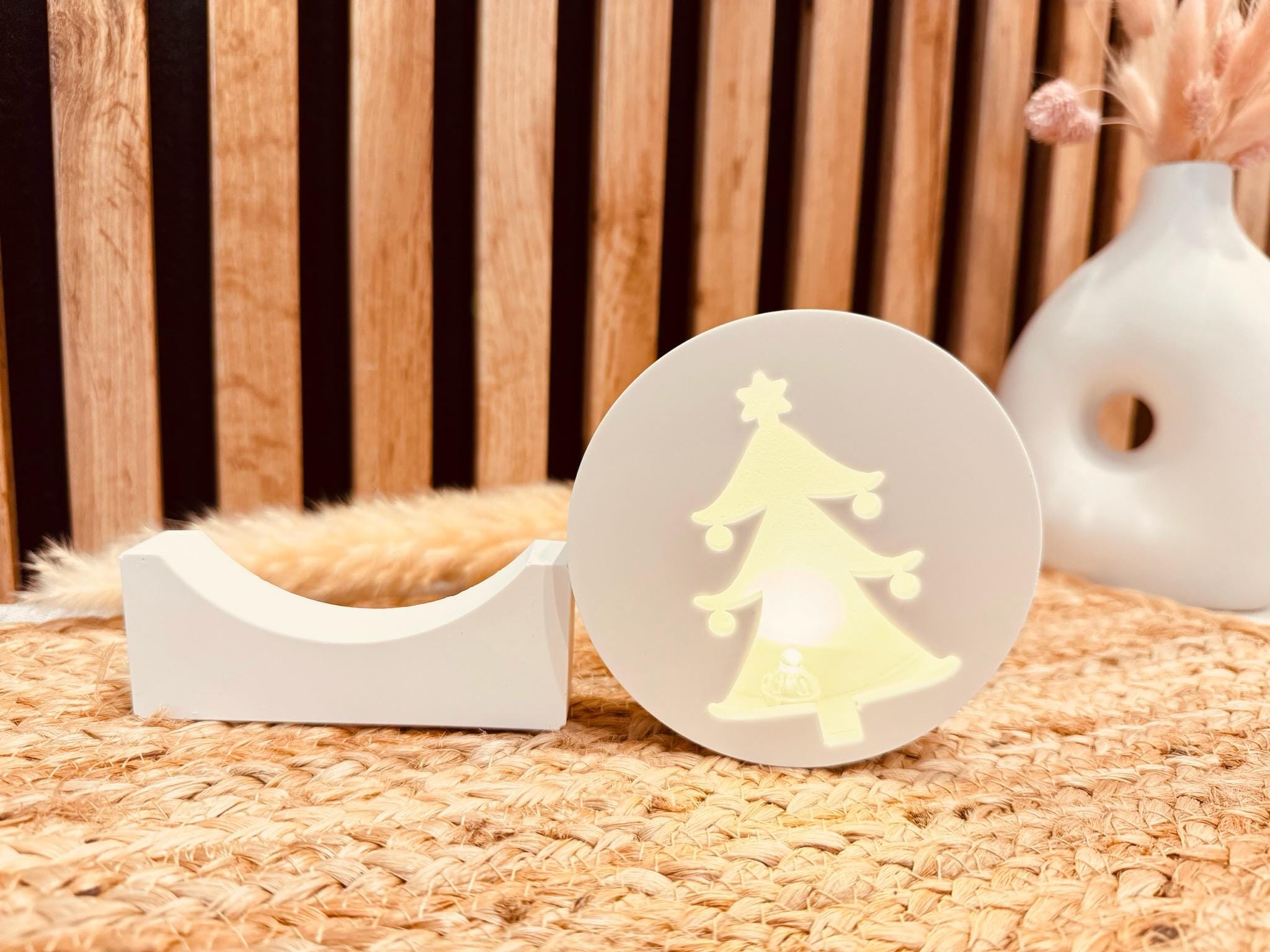 Silikon - Gießform - Tannenbaum - Lichtkreis - Lichterzauber