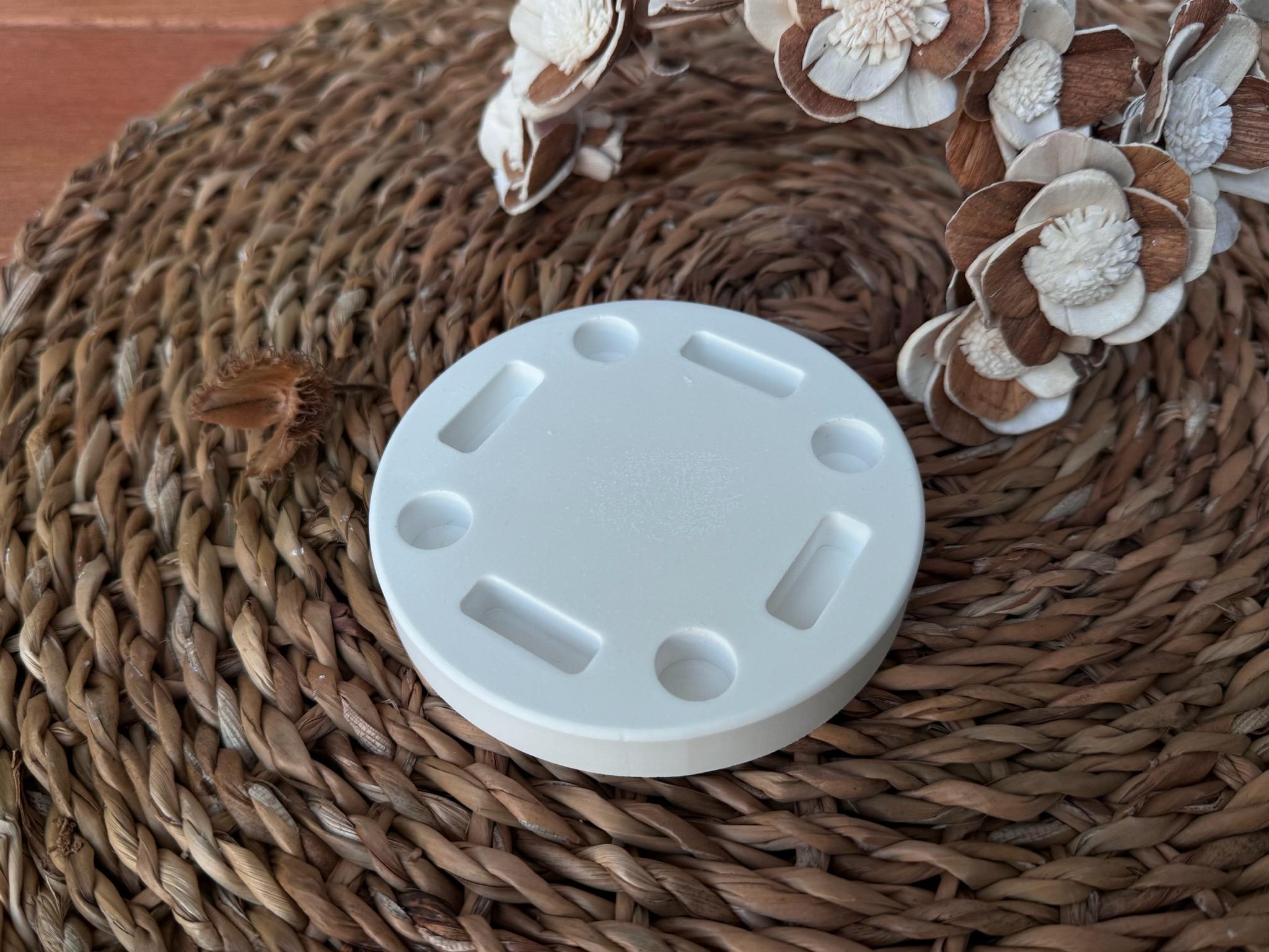Silikon - Gießform - Adventskranz klein - Klötzchenhäuser Grundplatte - Klötzchen - Häuserkranz - Weihnachten -