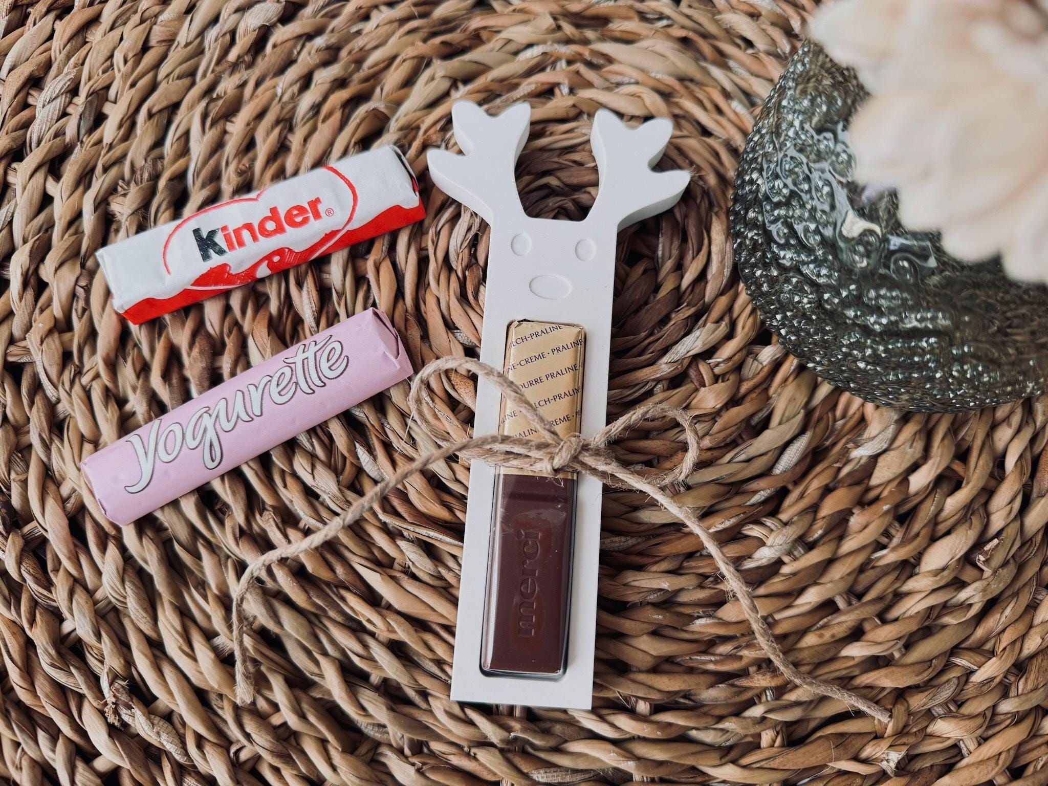 Silikon - Gießform - Elch als Schokoladenriegelhalter - Schokoladenriegelhalter -