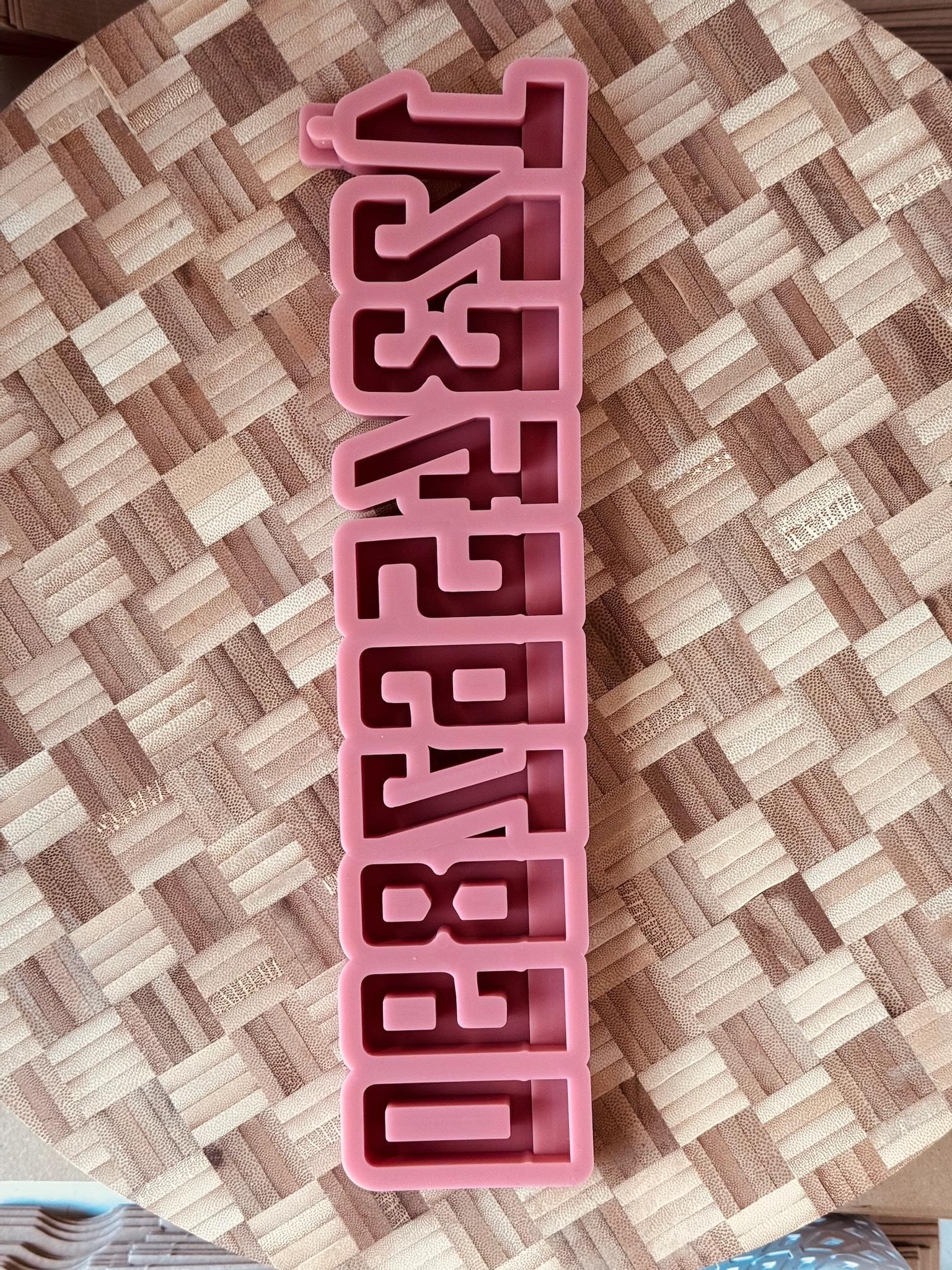 Silikon - Gießform - Zahlen 0-9 - Klötzchen - Häuserkranz -