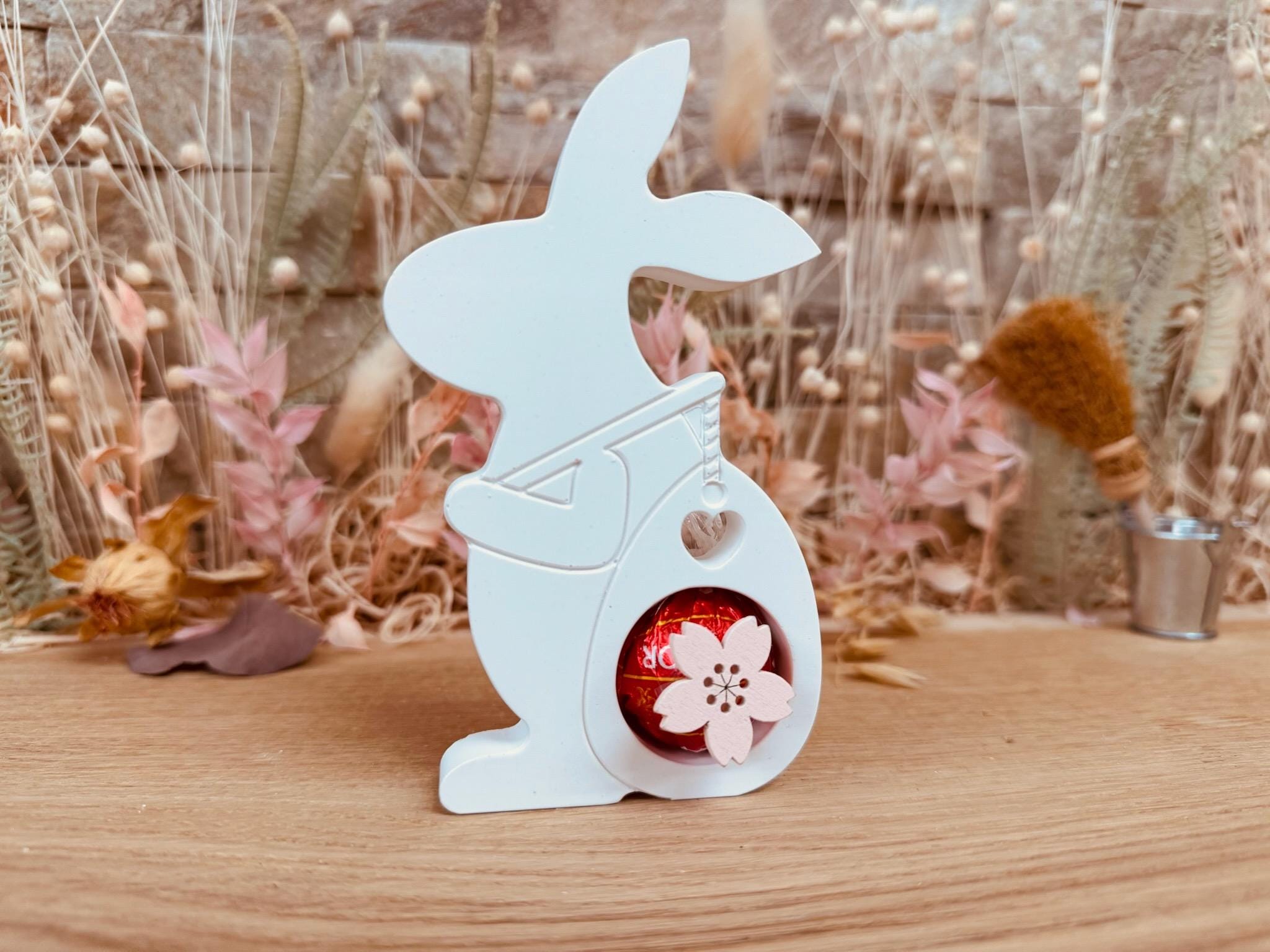 Silikon - Gießform - Wanderhase mit Sack - Ostern - Schokoladenkugelhalter -