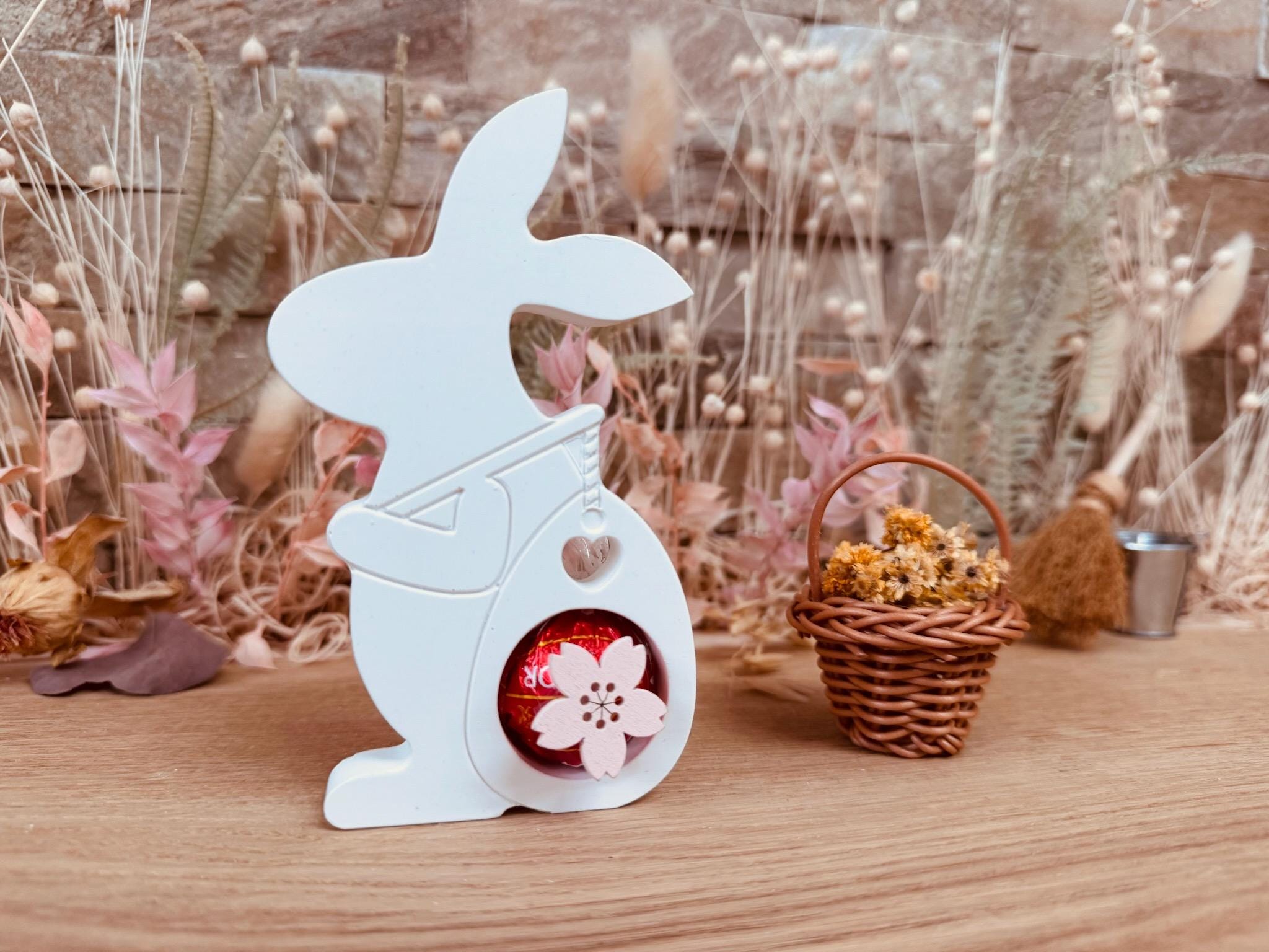 Silikon - Gießform - Wanderhase mit Sack - Ostern - Schokoladenkugelhalter -