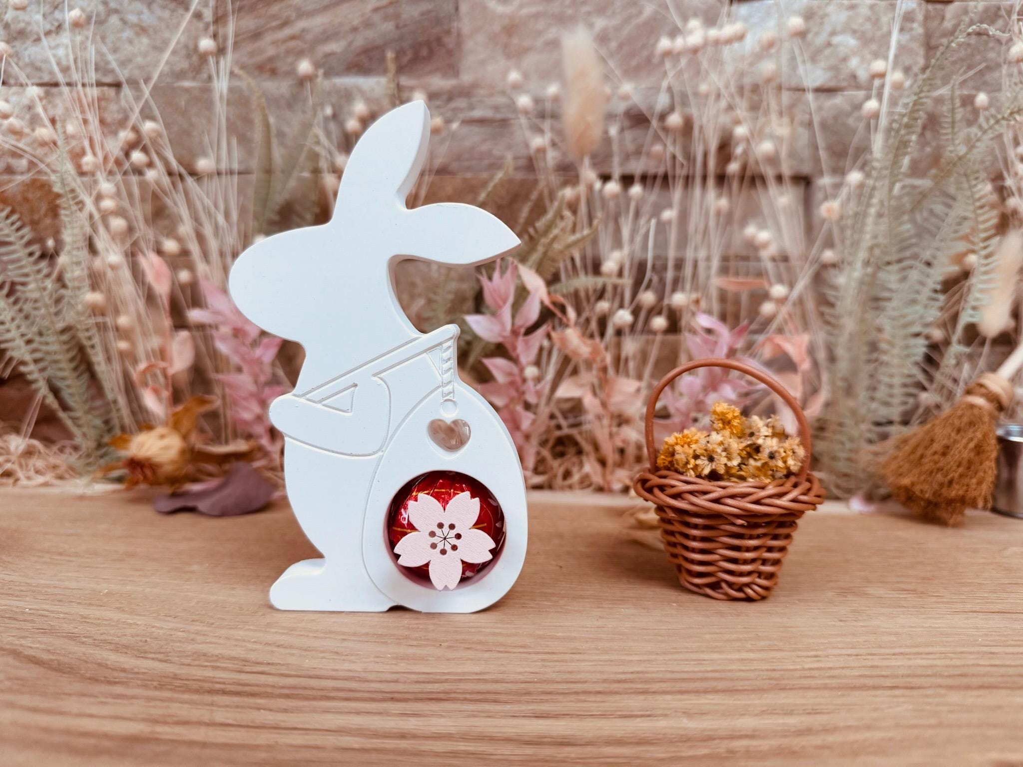 Silikon - Gießform - Wanderhase mit Sack - Ostern - Schokoladenkugelhalter -