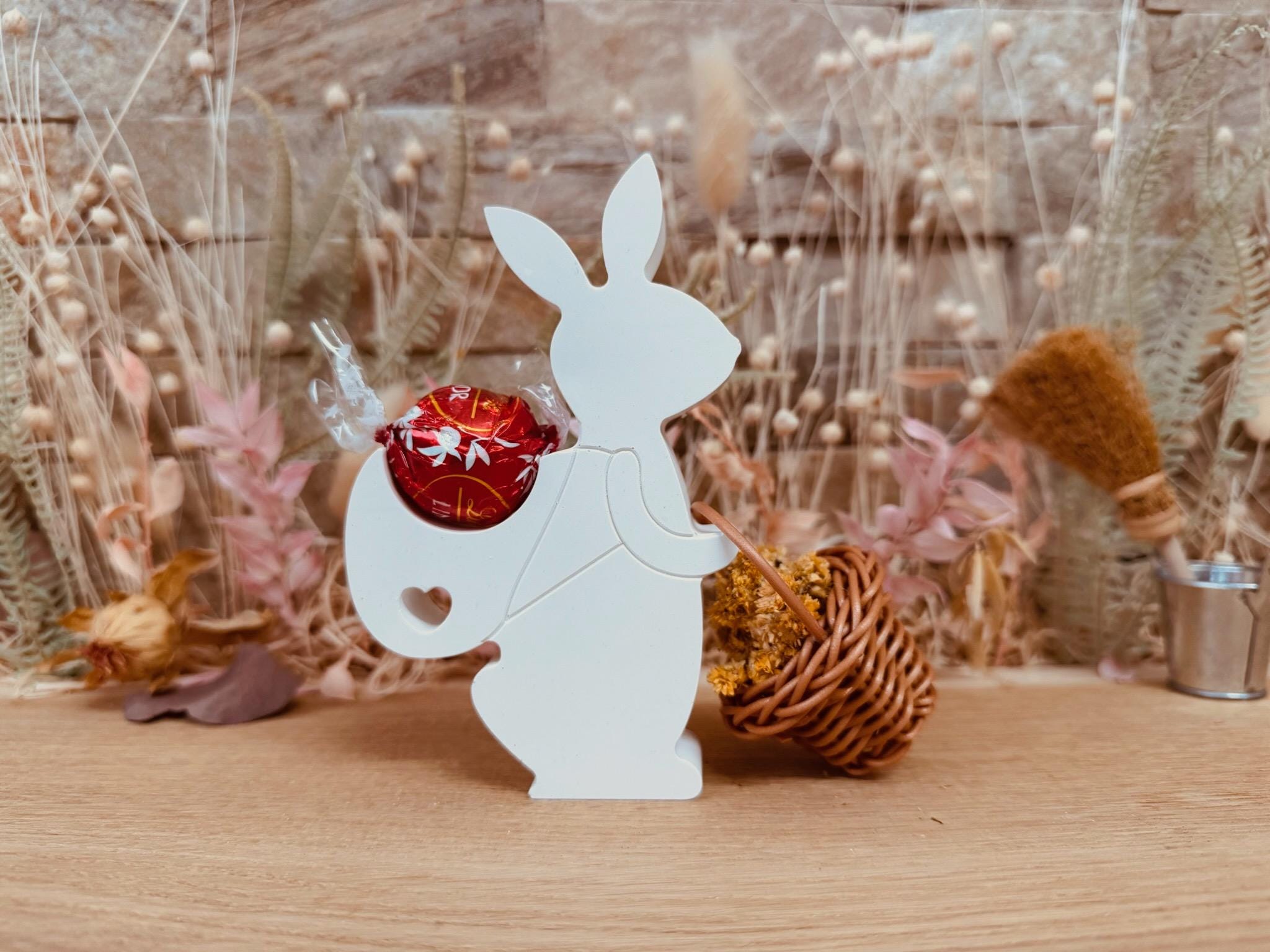 Silikon - Gießform - Wanderhase mit Rucksack - Ostern - Schokoladenkugelhalter -