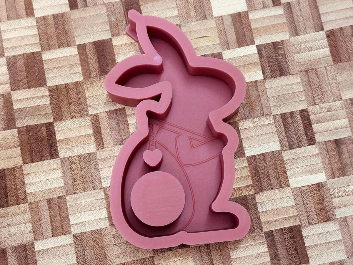 Silikon Gießform Wanderhase mit Sack Ostern Schokoladenkugelhalter – Ansicht 10