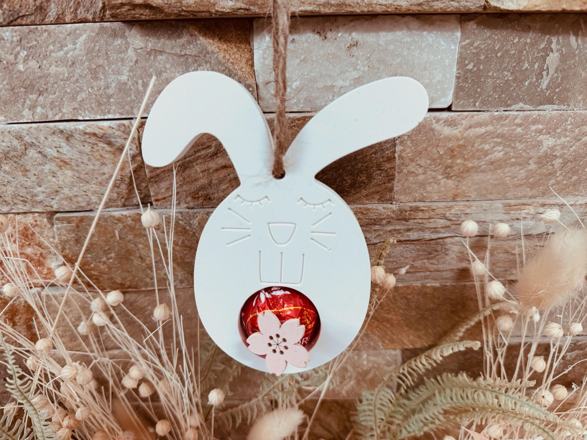 Silikon - Gießform - Hasenaufhänger für Schokoladenkugel - Ostern - Schokoladenkugelhalter -