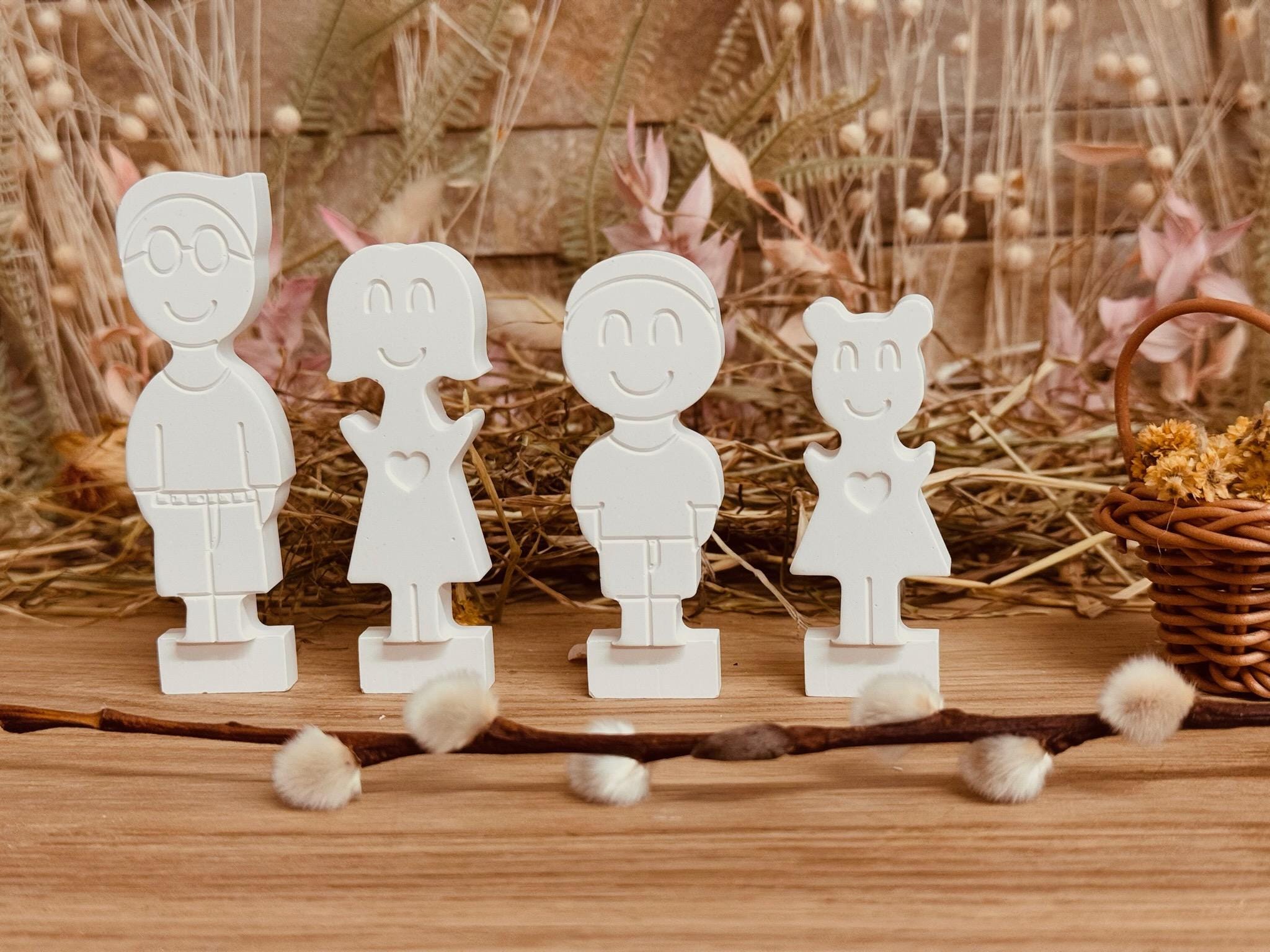 Silikon - Gießform - Klötzchenhäuser - Figuren - Klötzchen - Häuserkranz -