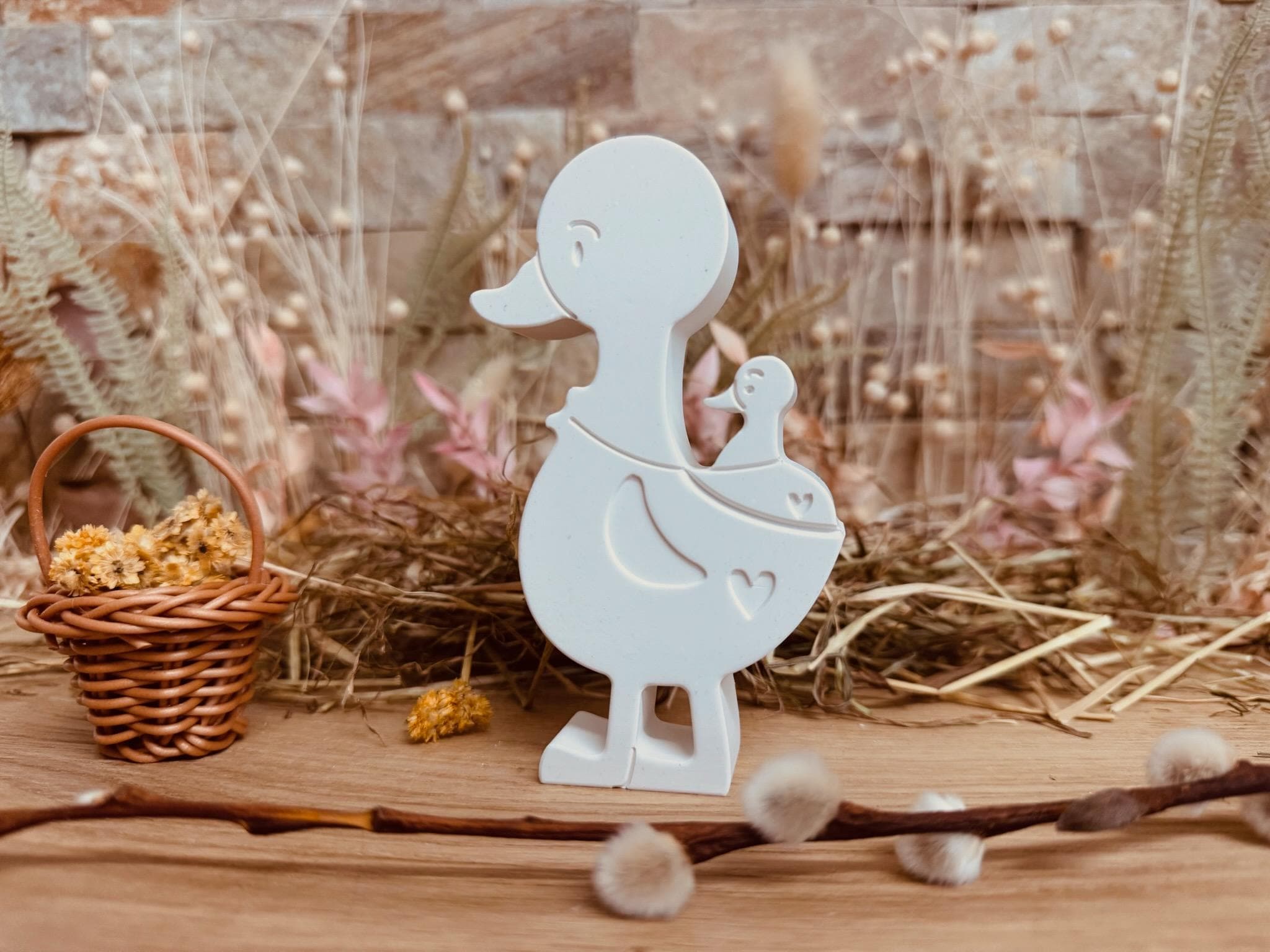 Silikon - Gießform - 2 Gänse -