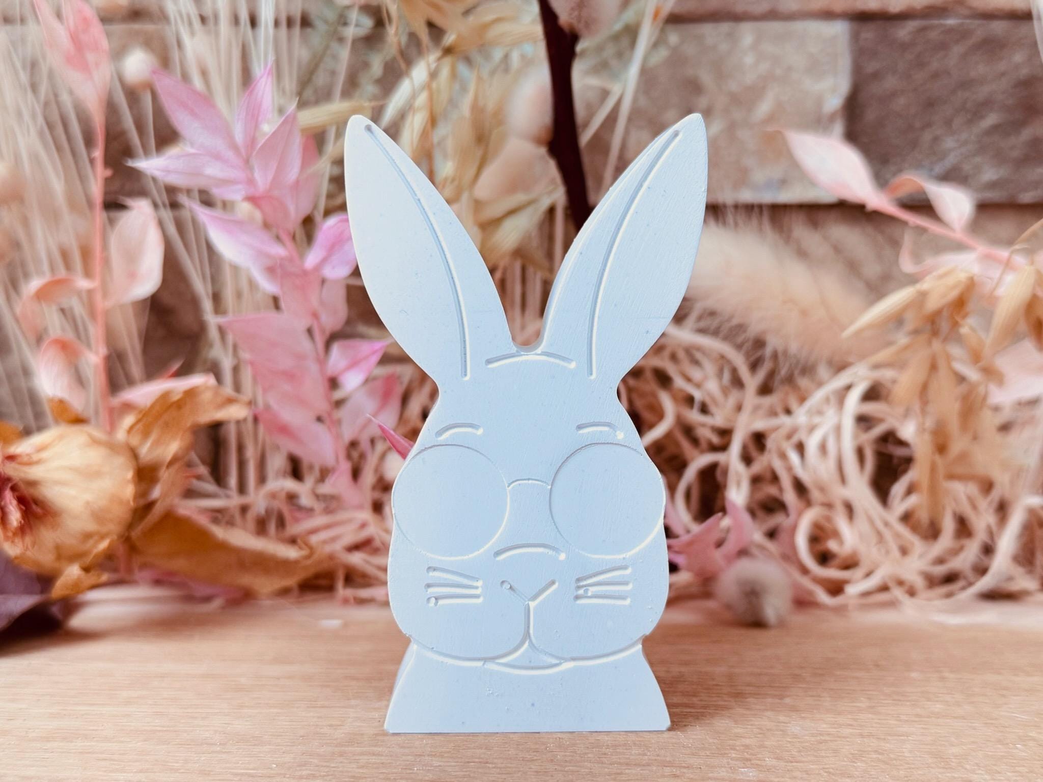 Silikon - Gießform - Hase mit Sonnenbrille 1 - Ostern -